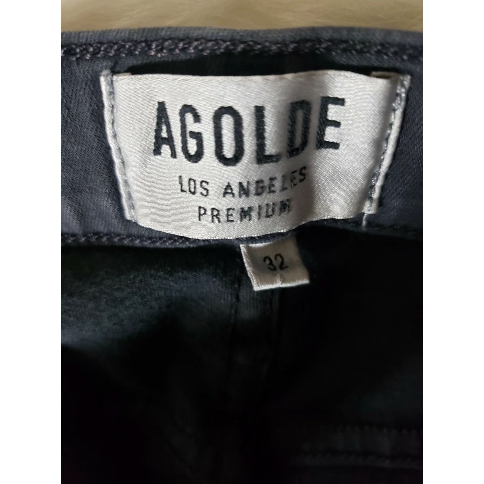 Agolde AGOLDE Sophie High Rise Skinny Jeans A003B-2085 Size 32 Black Cotton Blend Zipper Stretch Women Jeans Size 24" / US 00 / IT 34 - 5 Thumbnail