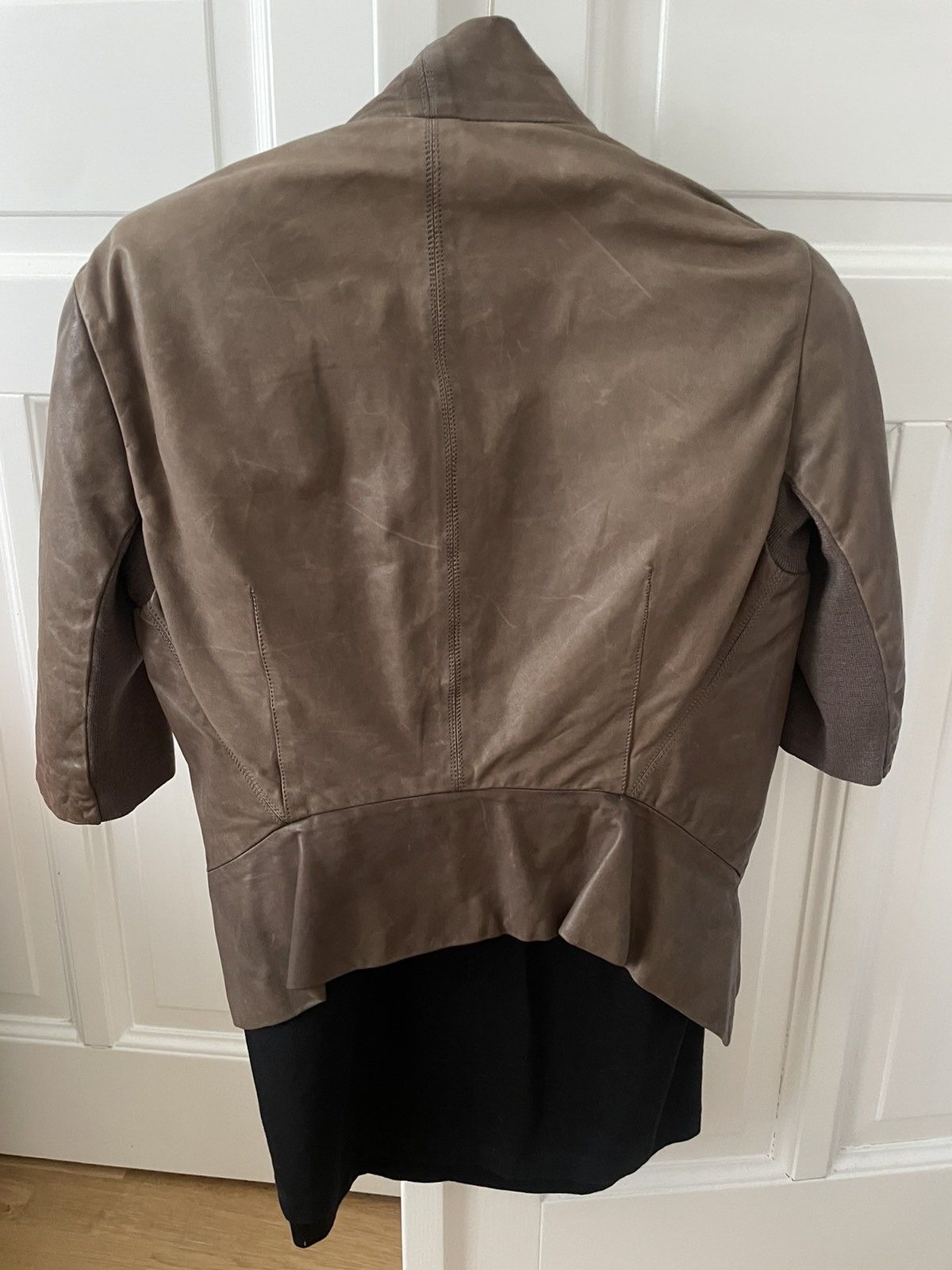 Rick Owens Rick Owens leather biker jacket Size S / US 4 / IT 40 - 2 Thumbnail