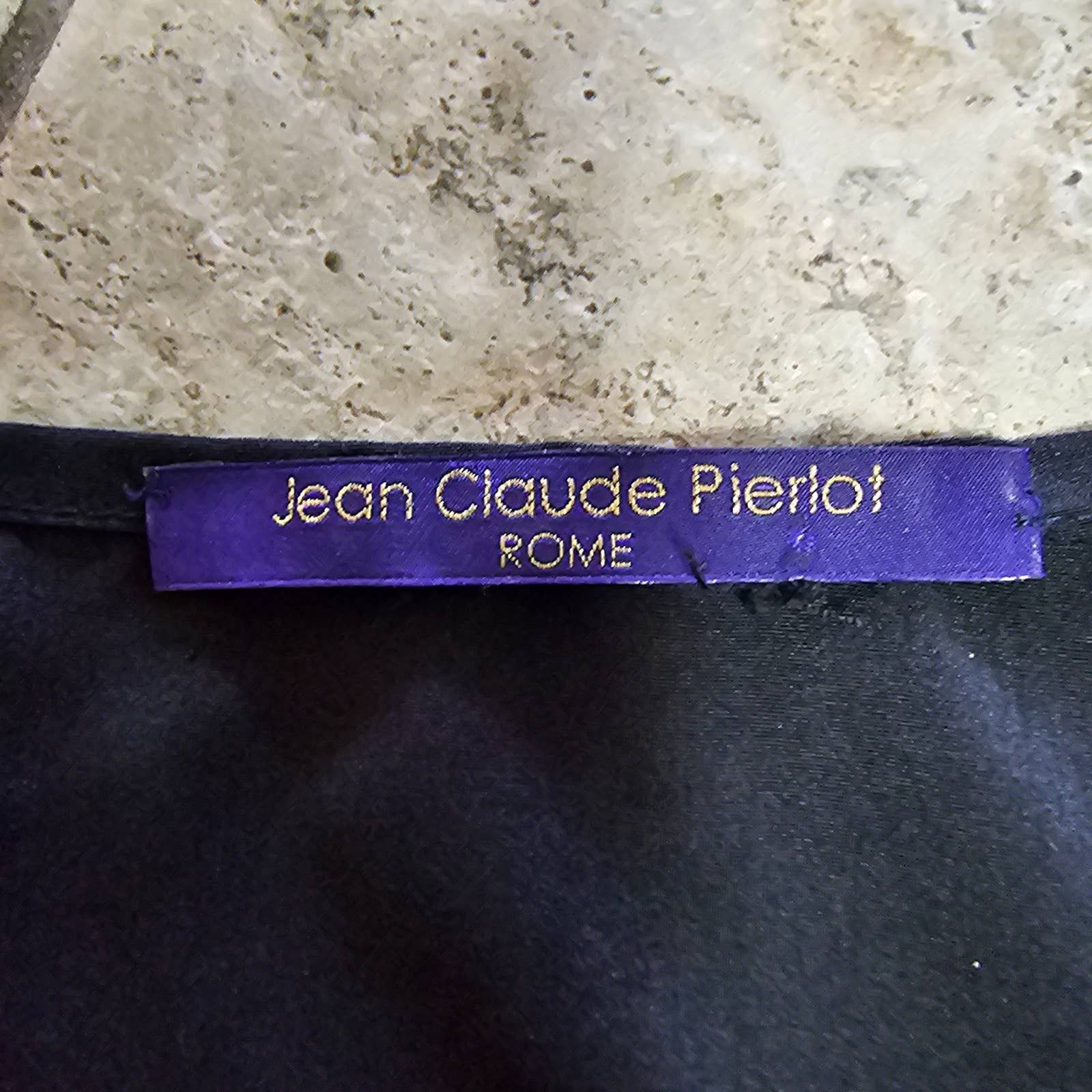 Other Jean Claude Pierlot ROME Ruffle Black Satin Dress Size Small Size S / US 4 / IT 40 - 8 Thumbnail