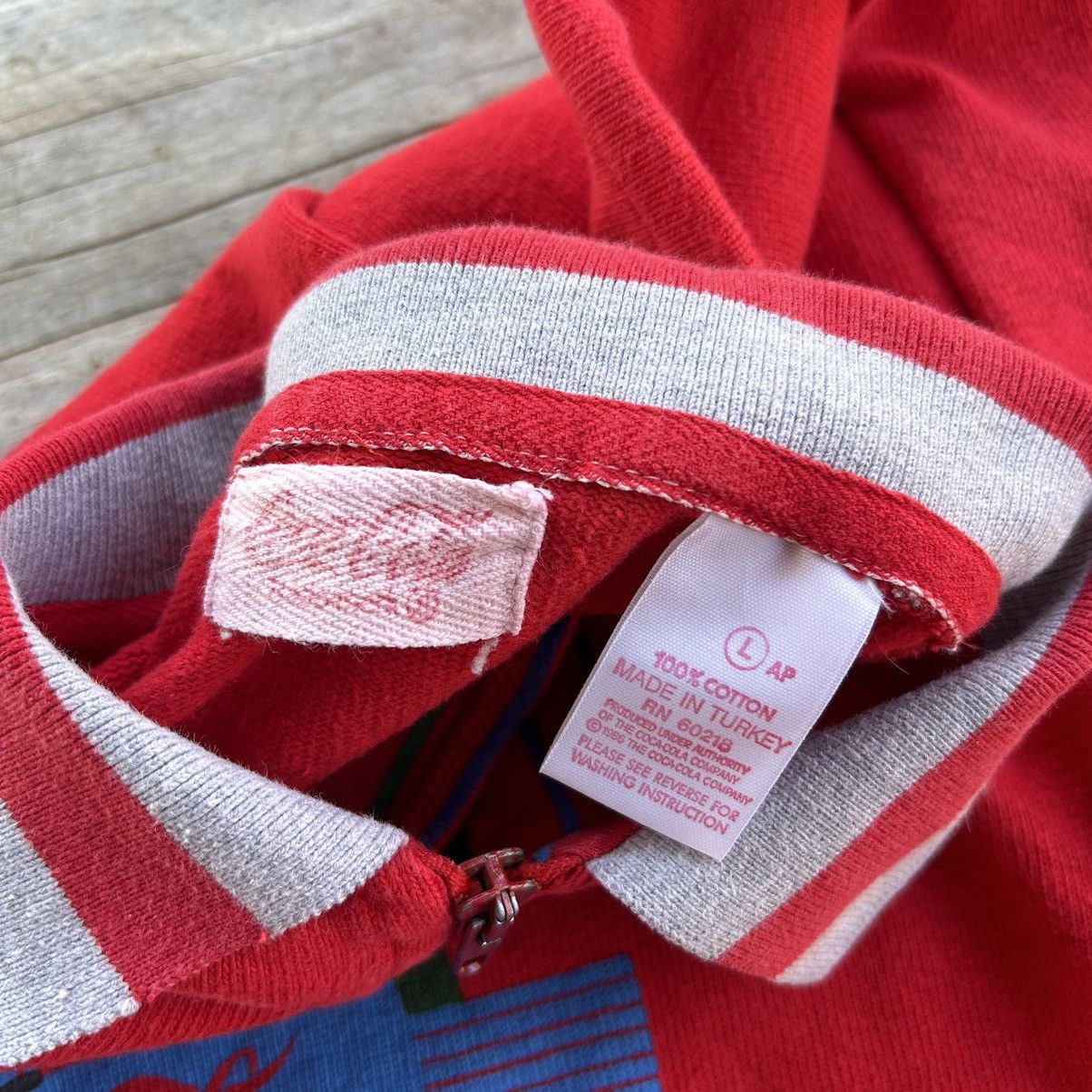 Coca Cola Vintage 90s Coca Cola Pullover Sweatshirt Zip Winter Sports Size US M / EU 48-50 / 2 - 4 Thumbnail