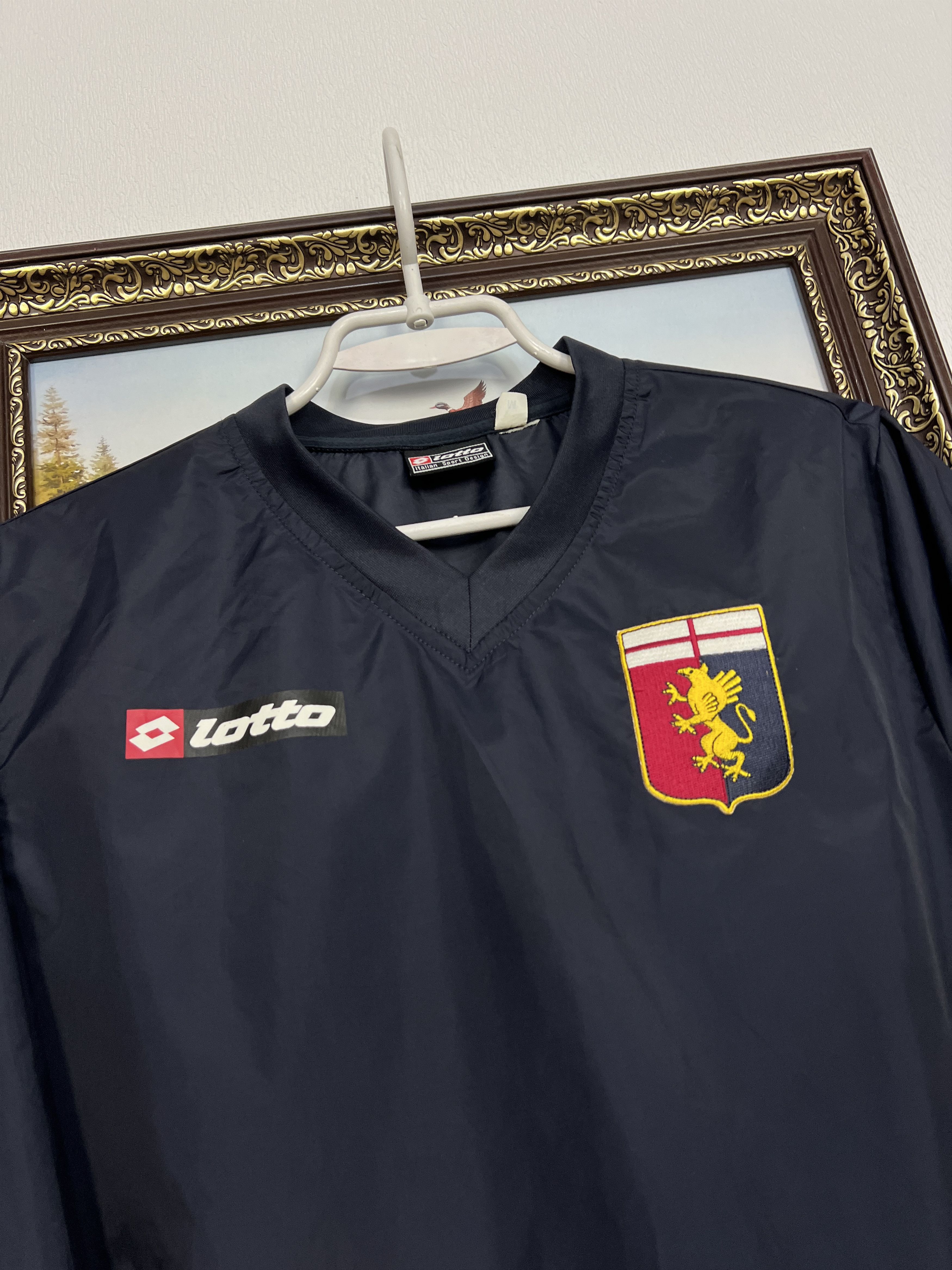 Lotto Sport Genoa Football Jacket Windbreaker Track Top Size Boys M Size US XXS / EU 40 - 4 Thumbnail