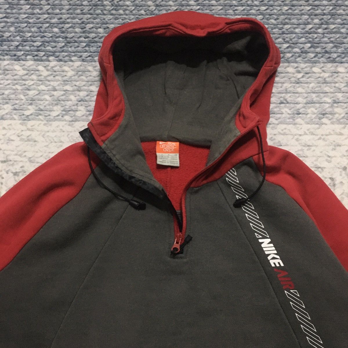 Nike × Nike ACG × Vintage 💥Rare💥 Distressed Vintage Nike Air Halfzipper Hoodies Size US S / EU 44-46 / 1 - 3 Thumbnail