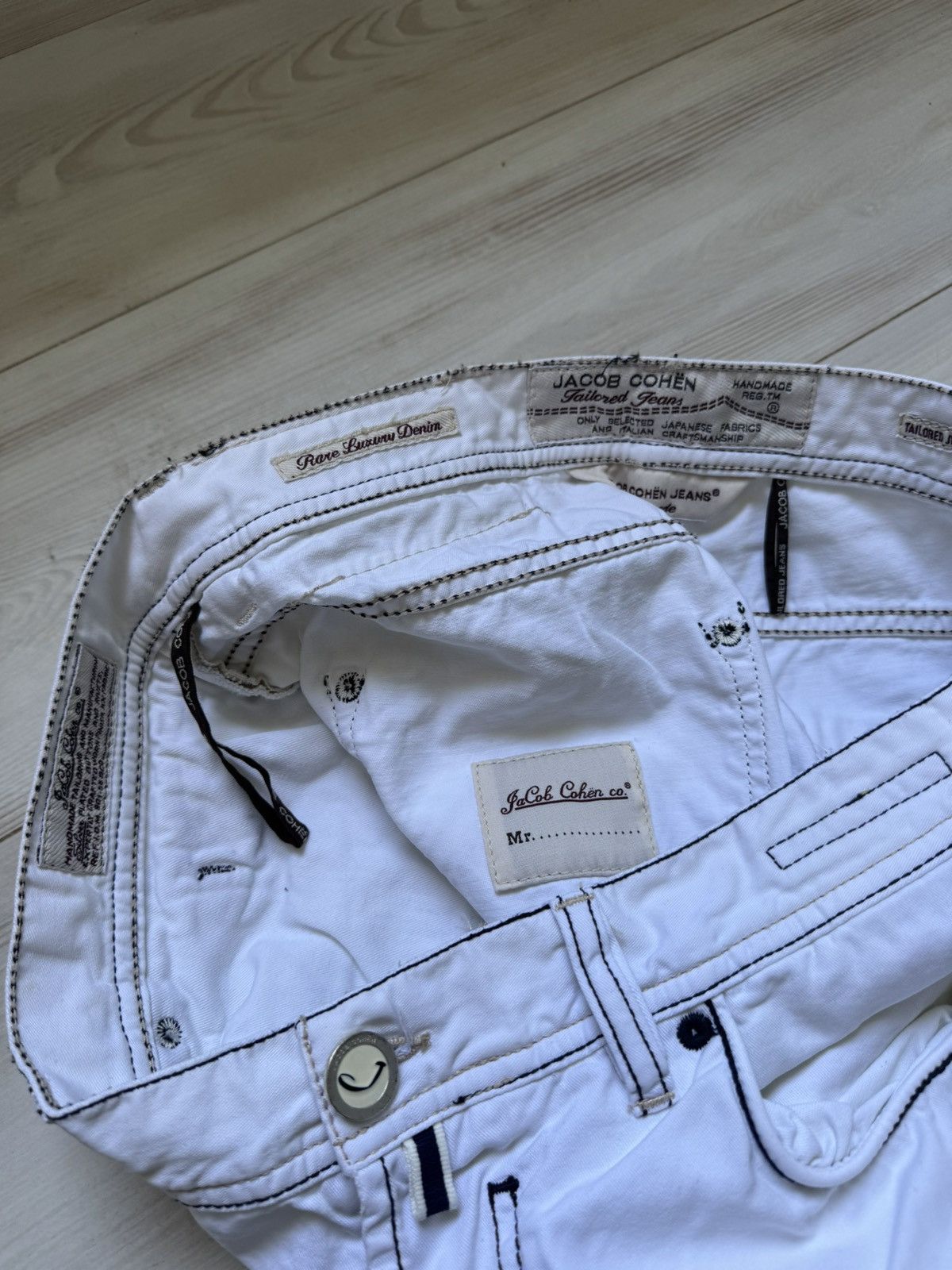 Designer × Jacob Cohen Jacob Cohen denim white jeans made in Italy Luxury designer Size US 36 / EU 52 - 19 Thumbnail