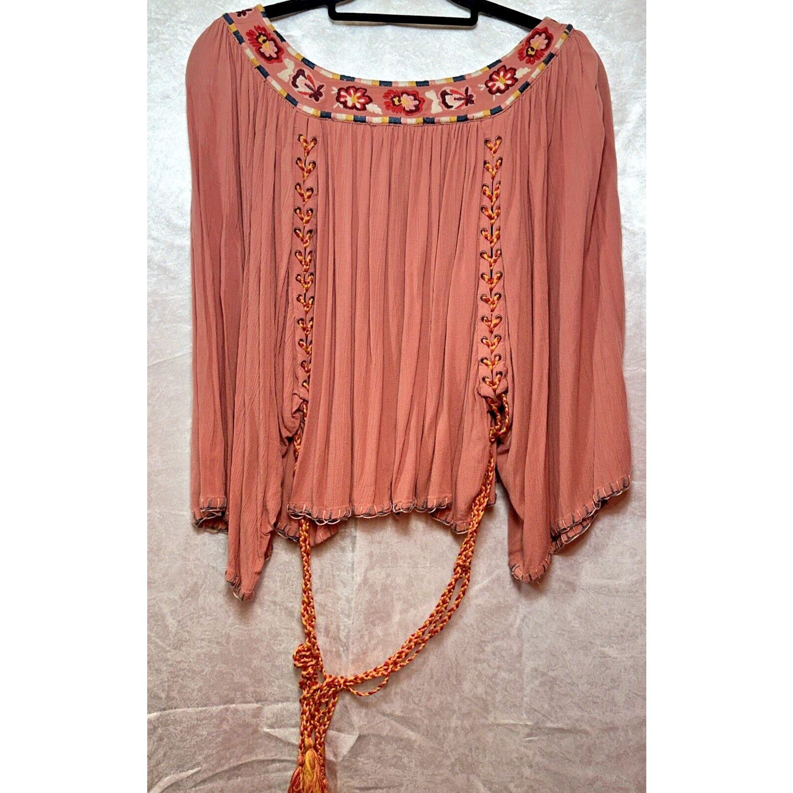 & Other Stories Barnjara Sz S Embroidered Crop Cottagecore Boho Hippie Size S / US 4 / IT 40 - 4 Thumbnail