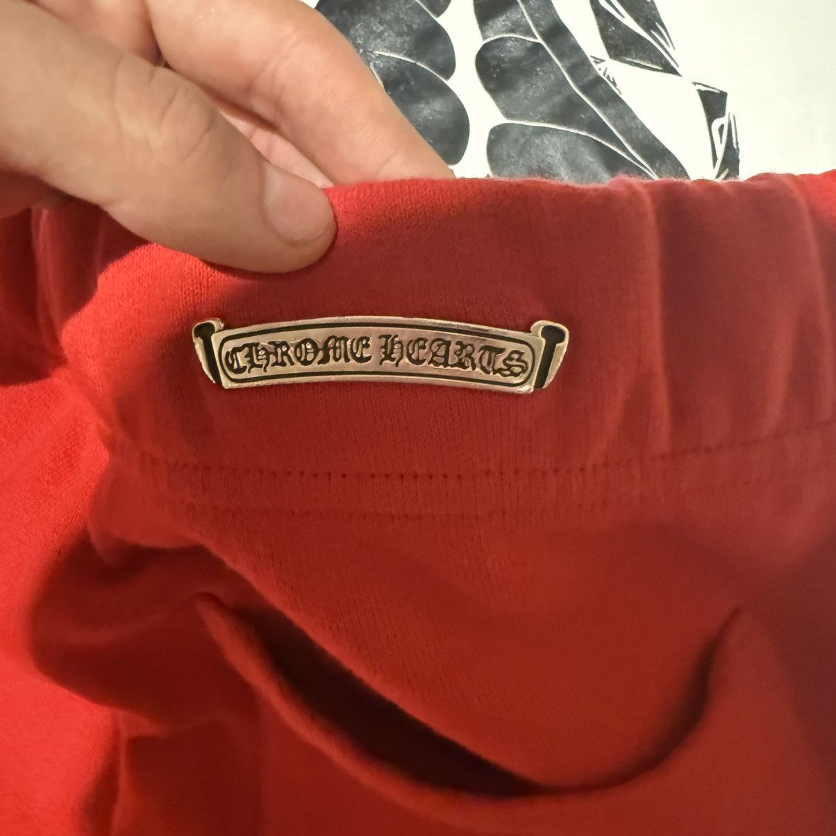 Chrome Hearts King Taco Red & White Triple Cross Embroidered Sweatpants L Size US 34 / EU 50 - 5 Thumbnail