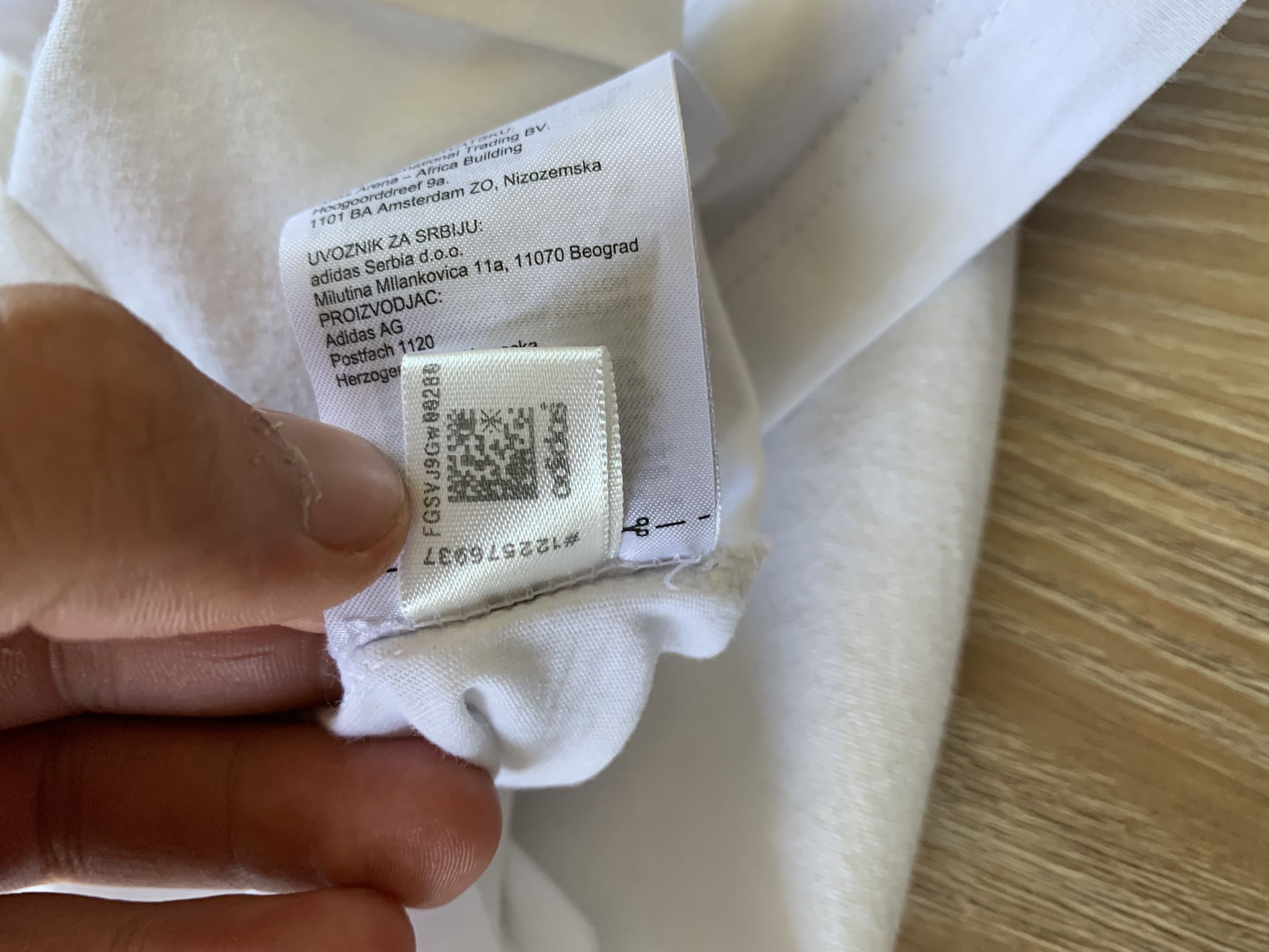 Adidas Adidas White Cotton T Shirt Size US L / EU 52-54 / 3 - 11 Thumbnail