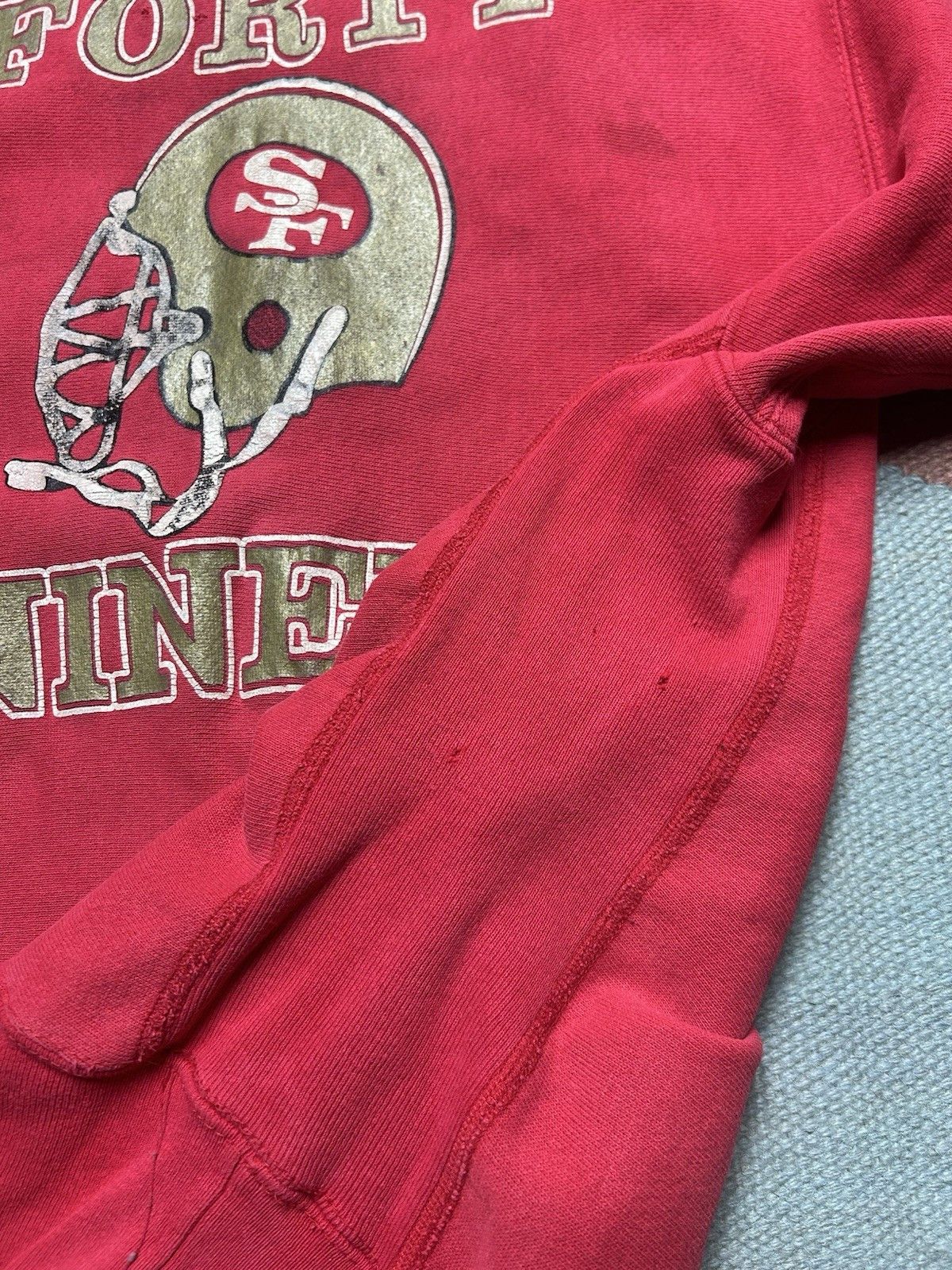 Vintage Vtg Camber sweatshirt San Francisco 49ers helmet large Size US L / EU 52-54 / 3 - 12 Thumbnail