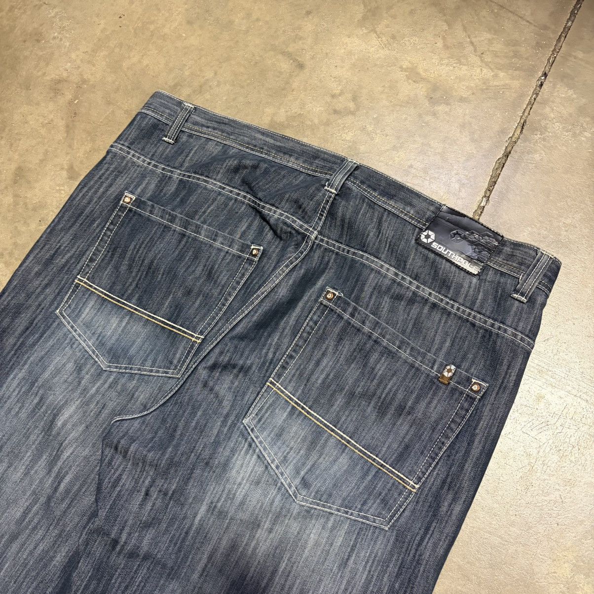 Southpole Vintage SouthPole Baggy Denim Jeans Wide Leg Skater Y2K 48 Size US 44 / EU 60 - 12 Thumbnail