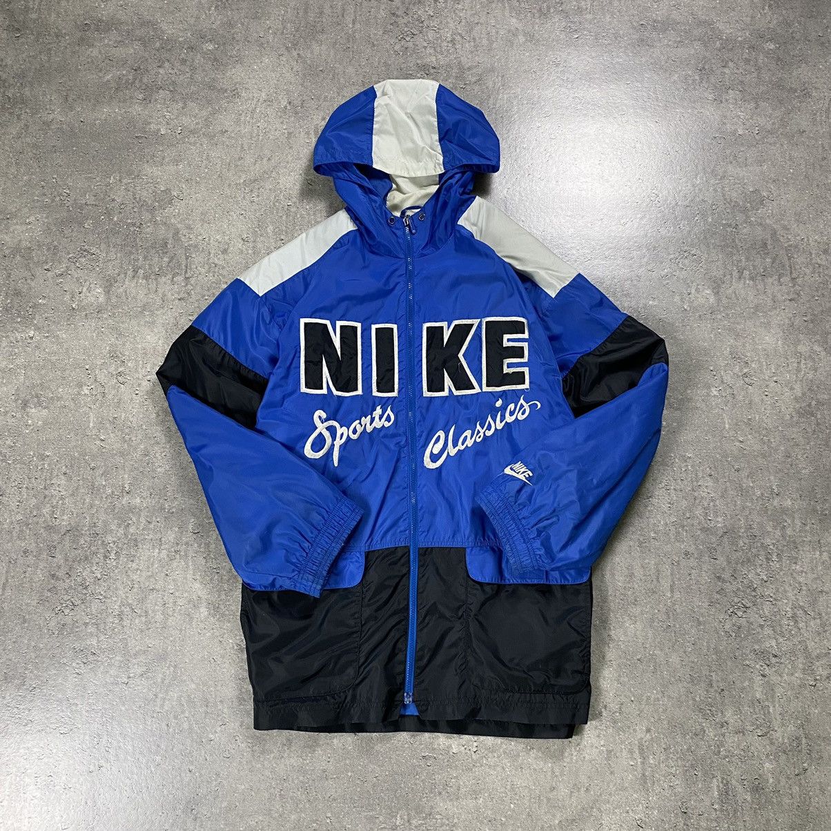 Nike × Vintage Nike Sports Classics 90s Raincoat Vintage Light Jacket Size US XL / EU 56 / 4 - 1 Thumbnail