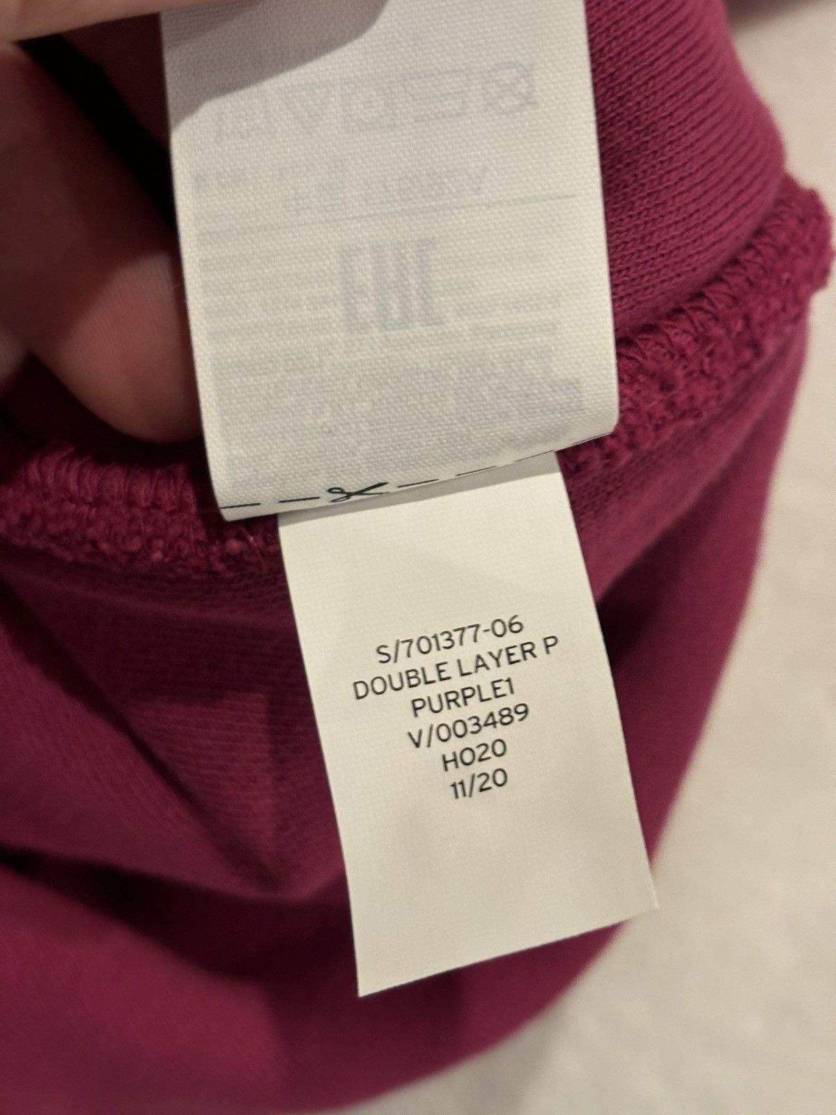 Gap Yeezy gap perfect hoodie double layer size small purple Size US S / EU 44-46 / 1 - 5 Thumbnail