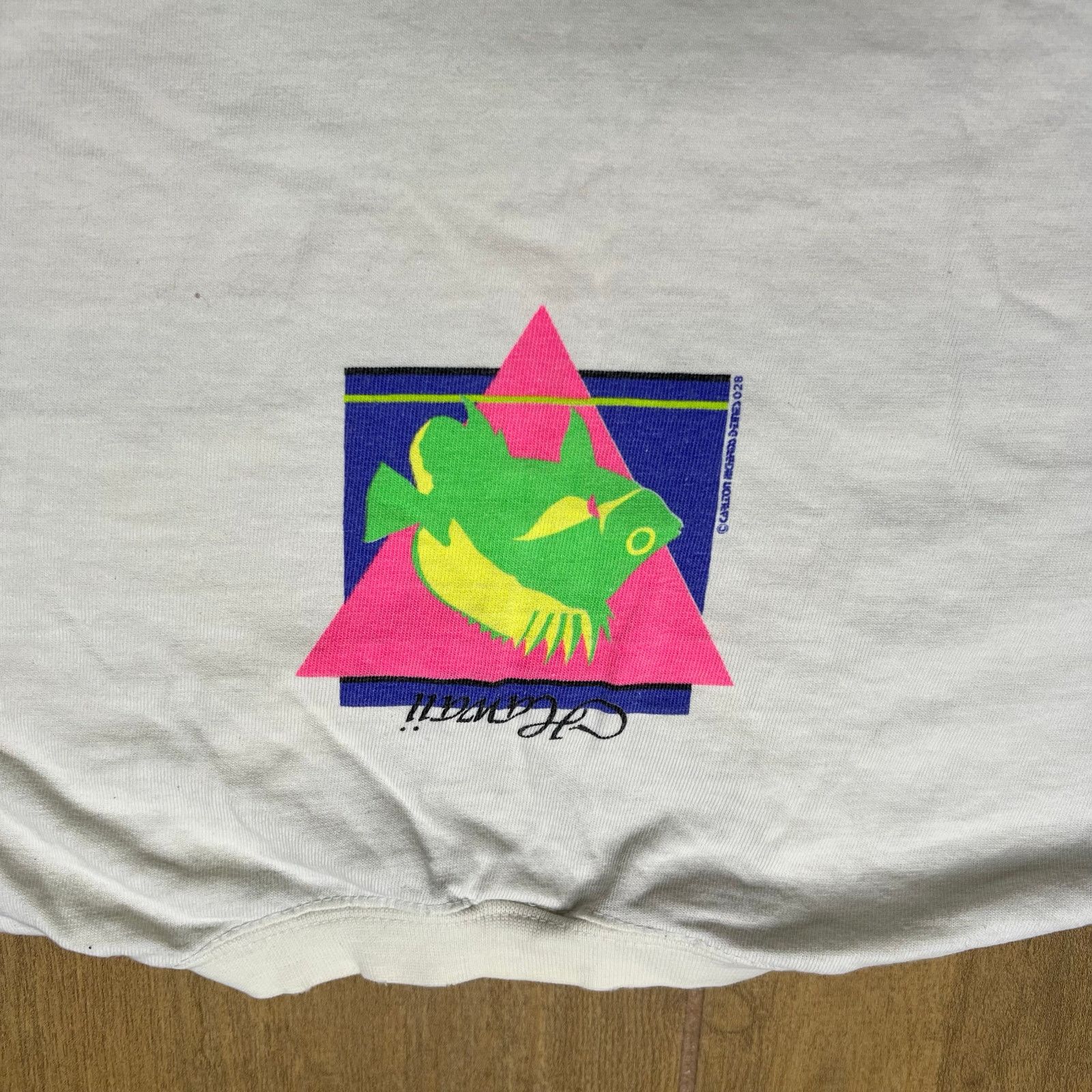 Vintage Vintage Crazy Shirts Hawaii T Shirt Neon Fish USA XL 80s Size US XL / EU 56 / 4 - 15 Thumbnail