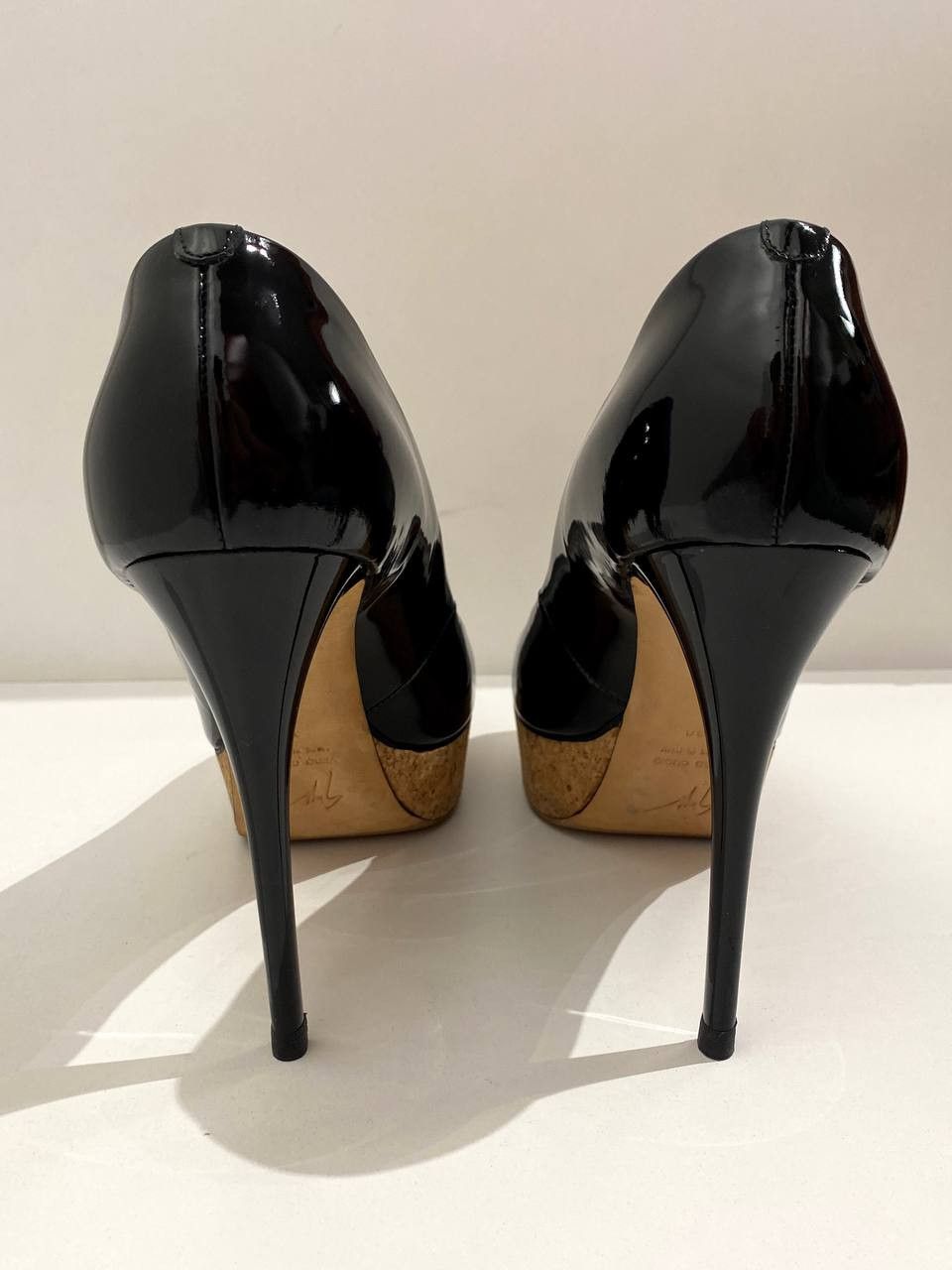 Giuseppe Zanotti Giuseppe Zanotti Pumps Black Patent Leather High Heels Size US 8 / IT 38 - 8 Thumbnail
