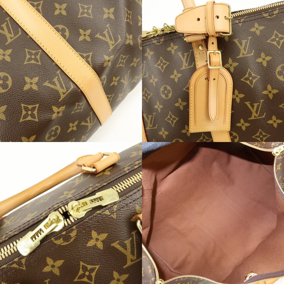 Louis Vuitton Louis Vuitton Monogram Keepall Bandouliere 50 Duffle Bag Size ONE SIZE - 7 Thumbnail