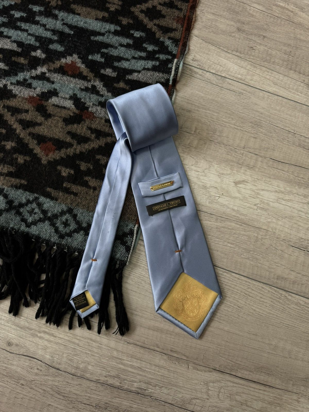 Donald Trump Donald Trump Signature Collection Gold Bar Tie Silk 100% Size ONE SIZE - 1 Thumbnail