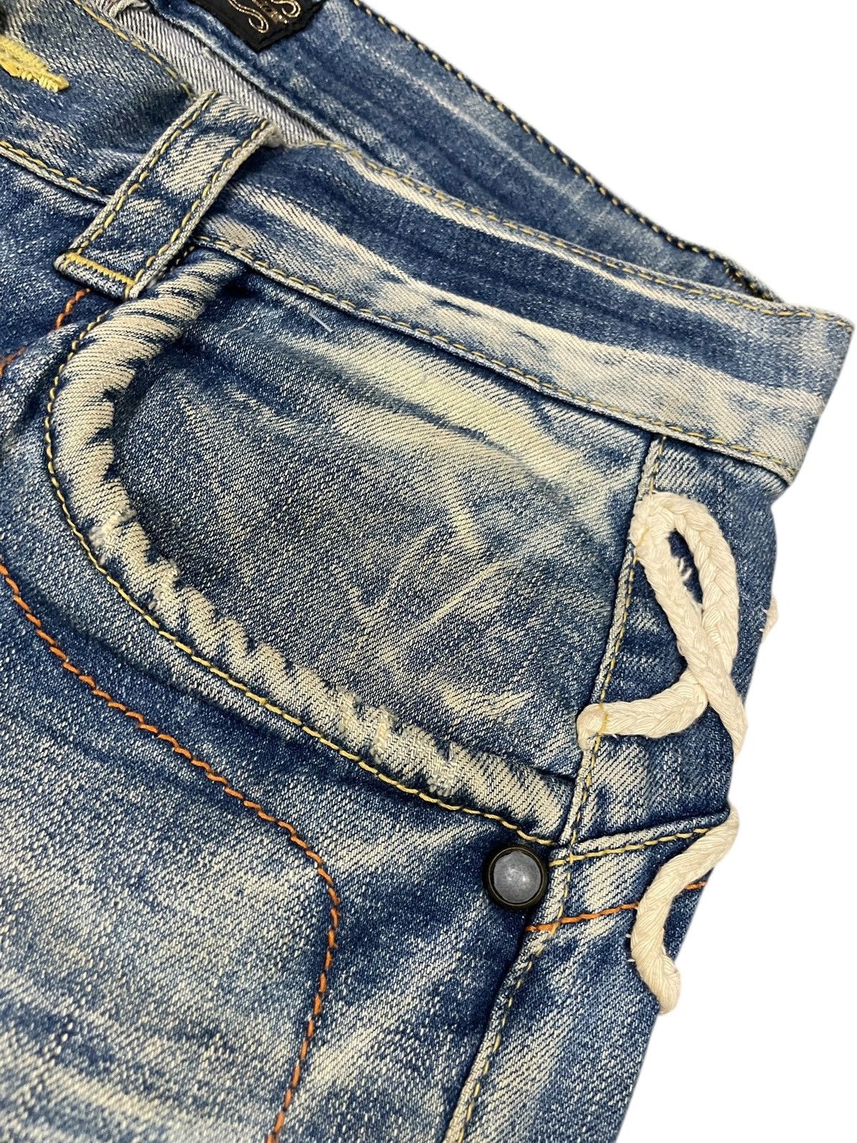 If Six Was Nine Flared Stonewash Jeans Size US 35 - 12 Thumbnail