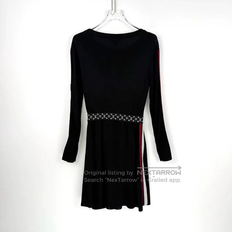 Louis Vuitton Louis Vuitton Black badge logo floral waist dress Size S / US 4 / IT 40 - 4 Thumbnail