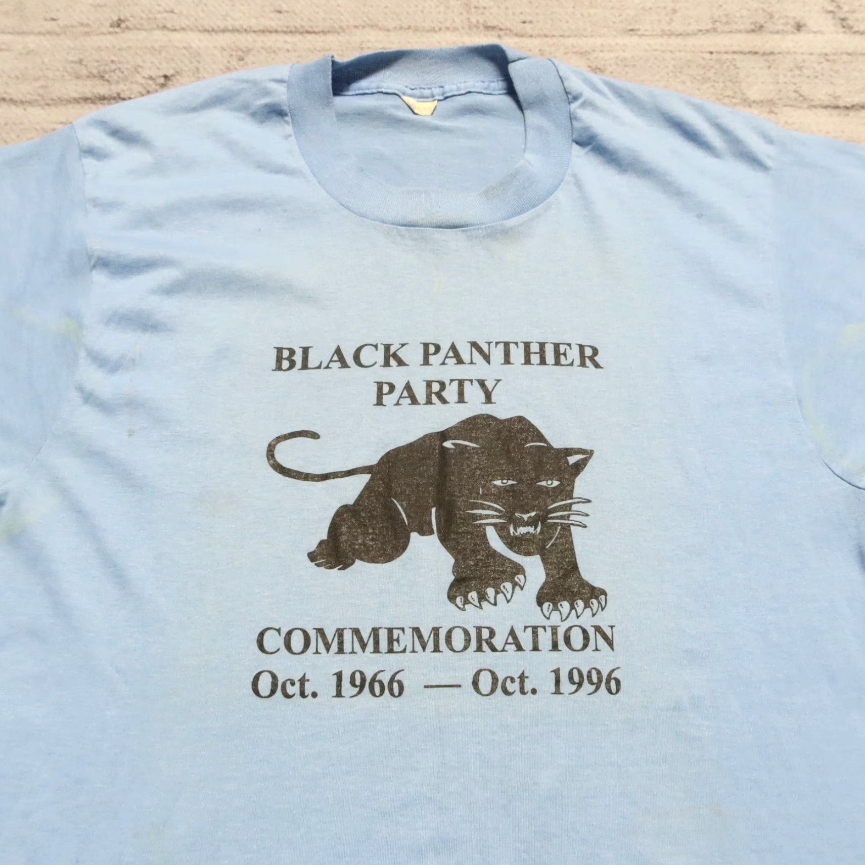 Vintage Vintage 90s Black Panther Party Shirt Large Light Blue Men’s Shirt - Vintage 90s Black Panther Party Shirt Large Light Blue Mens Size US L / EU 52-54 / 3 - 2 Thumbnail