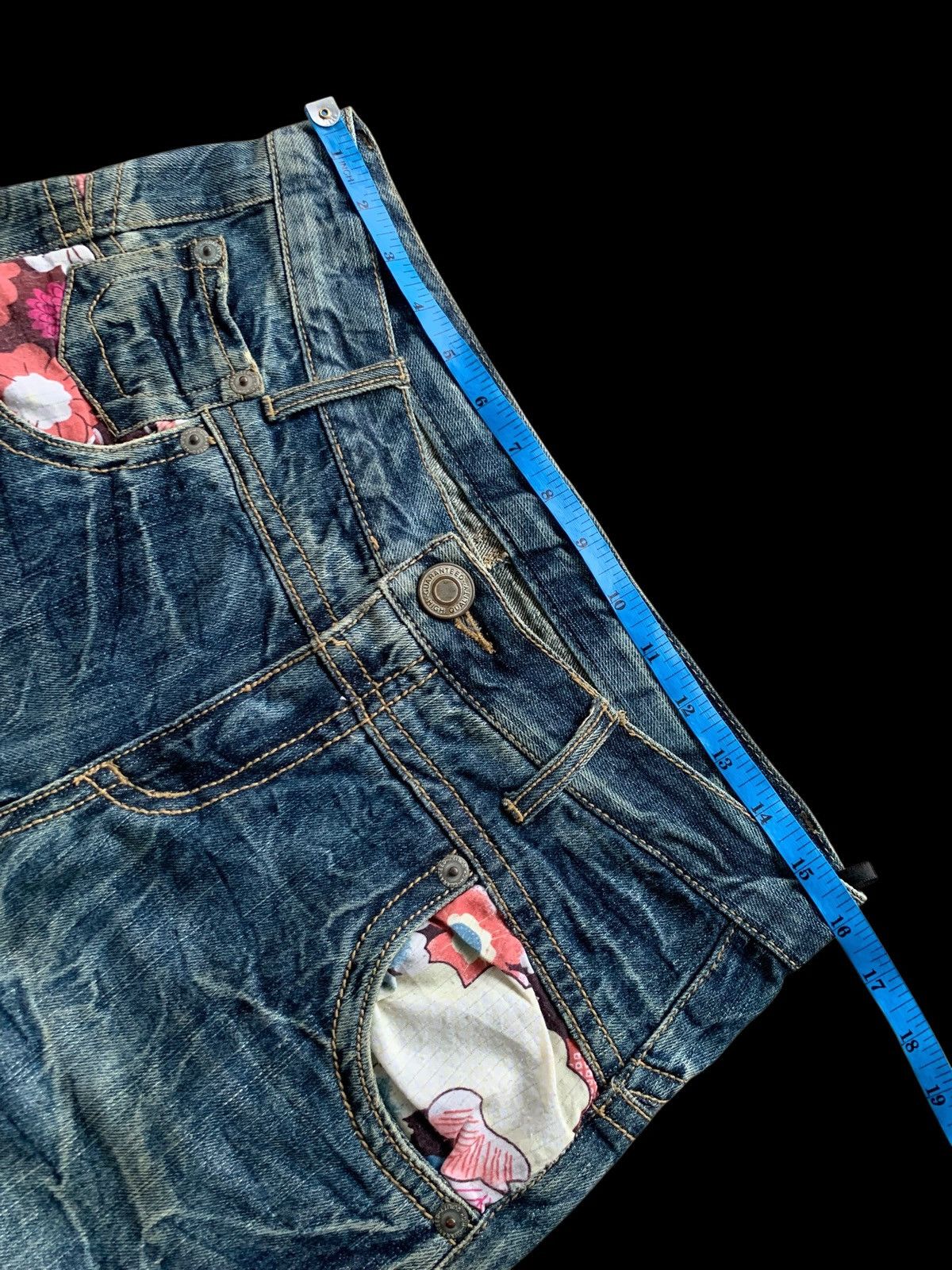Japanese Brand × Kapital Vintage Denim Floral Japanese Style Distressed Jeans Size 32" / US 10 / IT 46 - 7 Thumbnail