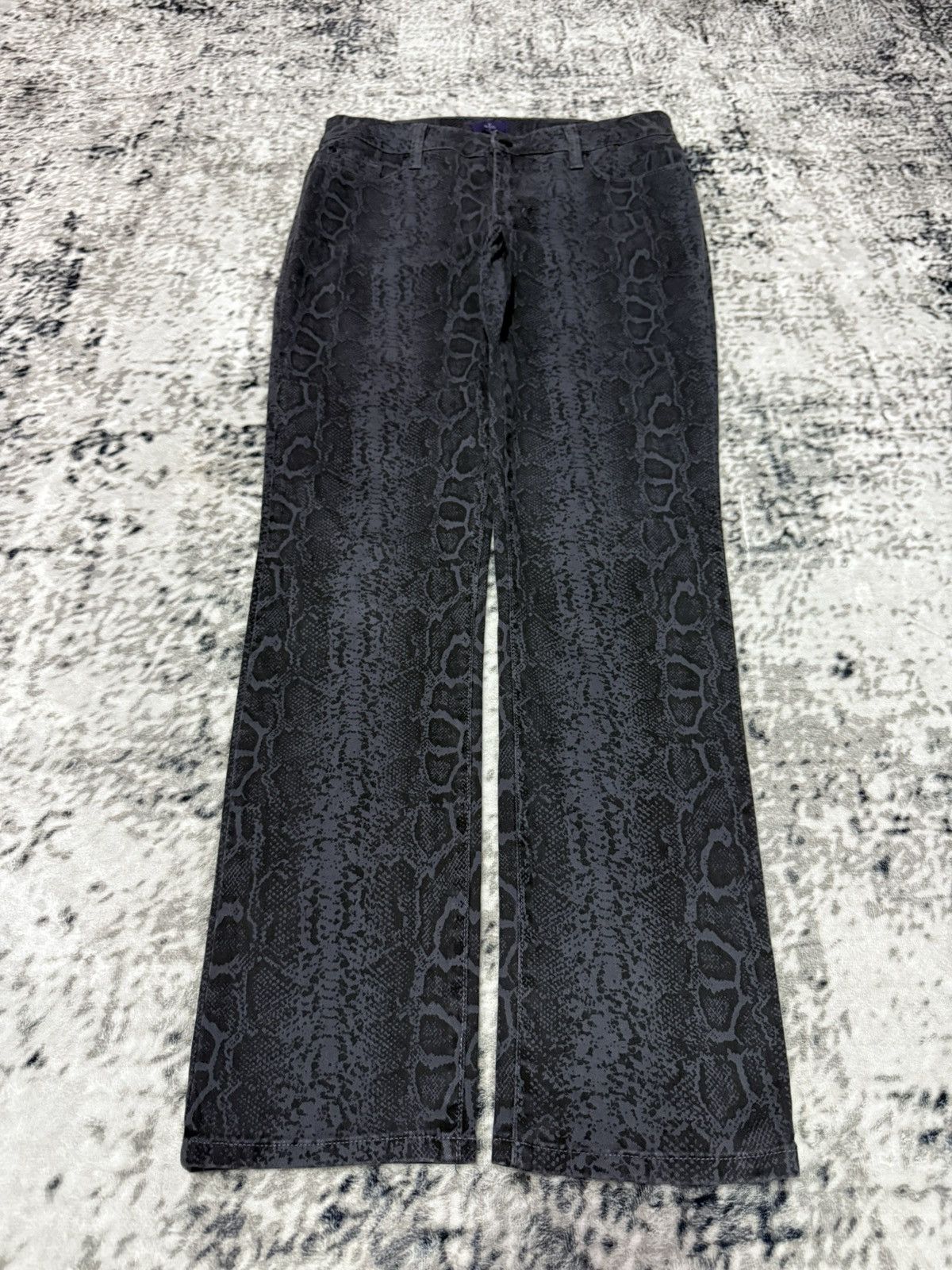 Japanese Brand NYDJ Snake Skin Slim Stretch Jeans Size 30" / US 8 / IT 44 - 1 Thumbnail