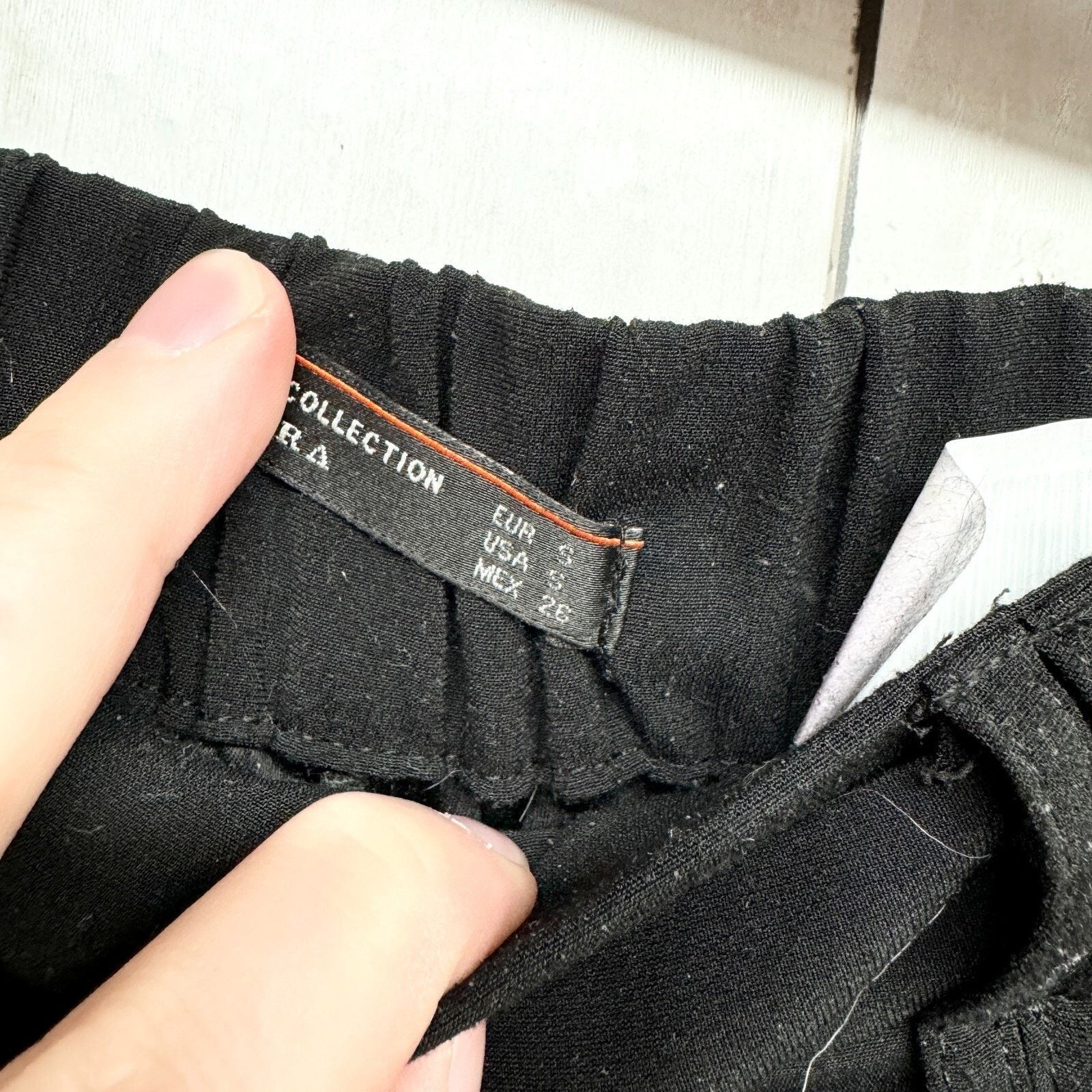Zara Zara Pants Small Linen Wide Leg Black High Waisted Trousers Size 27" / US 4 / IT 40 - 3 Thumbnail