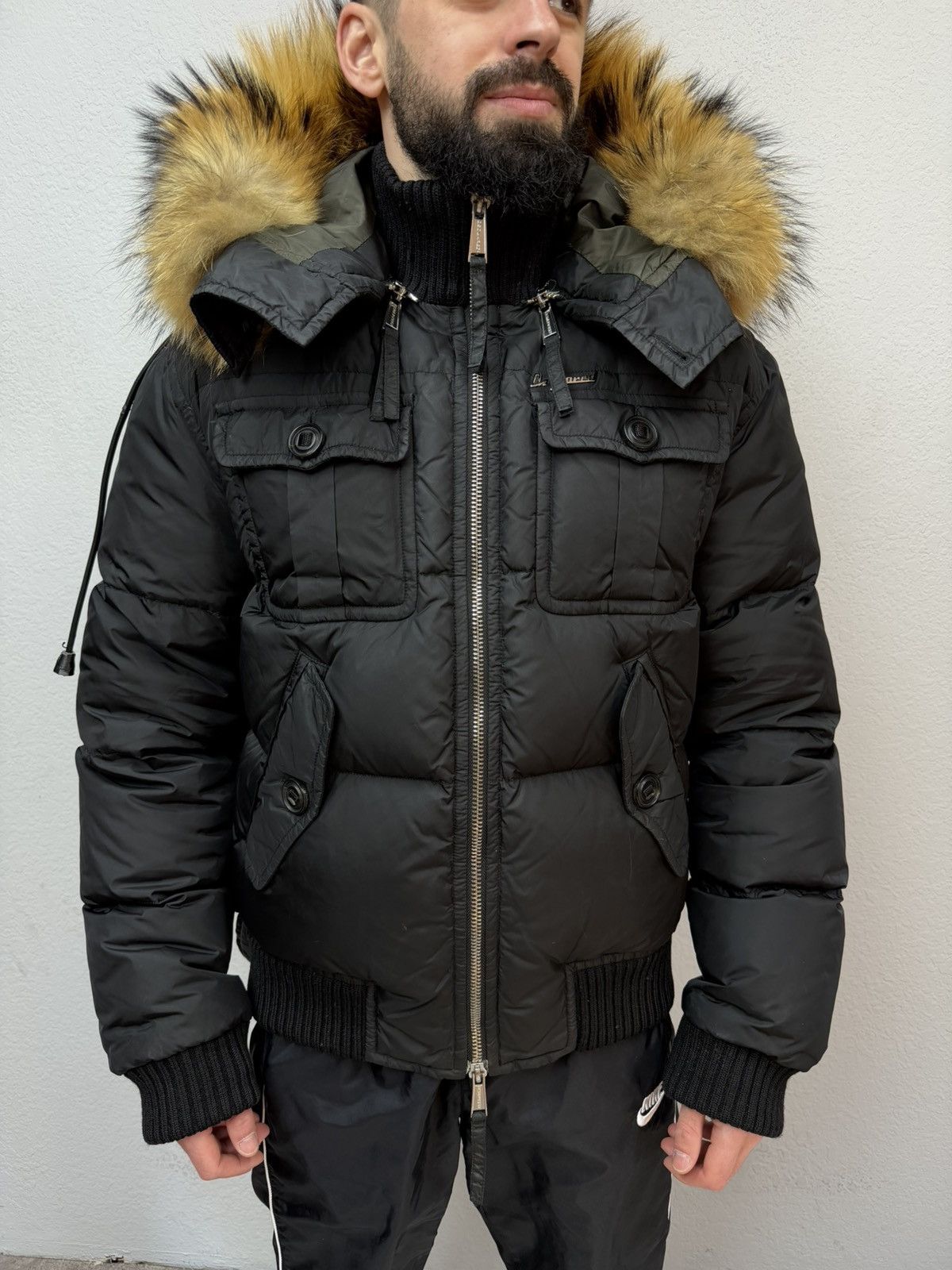 Dsquared2 Dsquared2 Down Puffer Jacket Real Fur Cropped Jacket Size US M / EU 48-50 / 2 - 2 Thumbnail