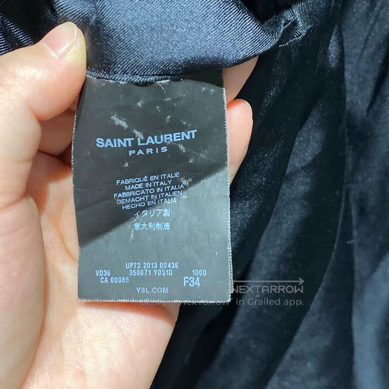Saint Laurent Paris Saint Laurent Paris Black Striped Suit Jacket i Size XXS / US 00 / IT 34 - 4 Thumbnail