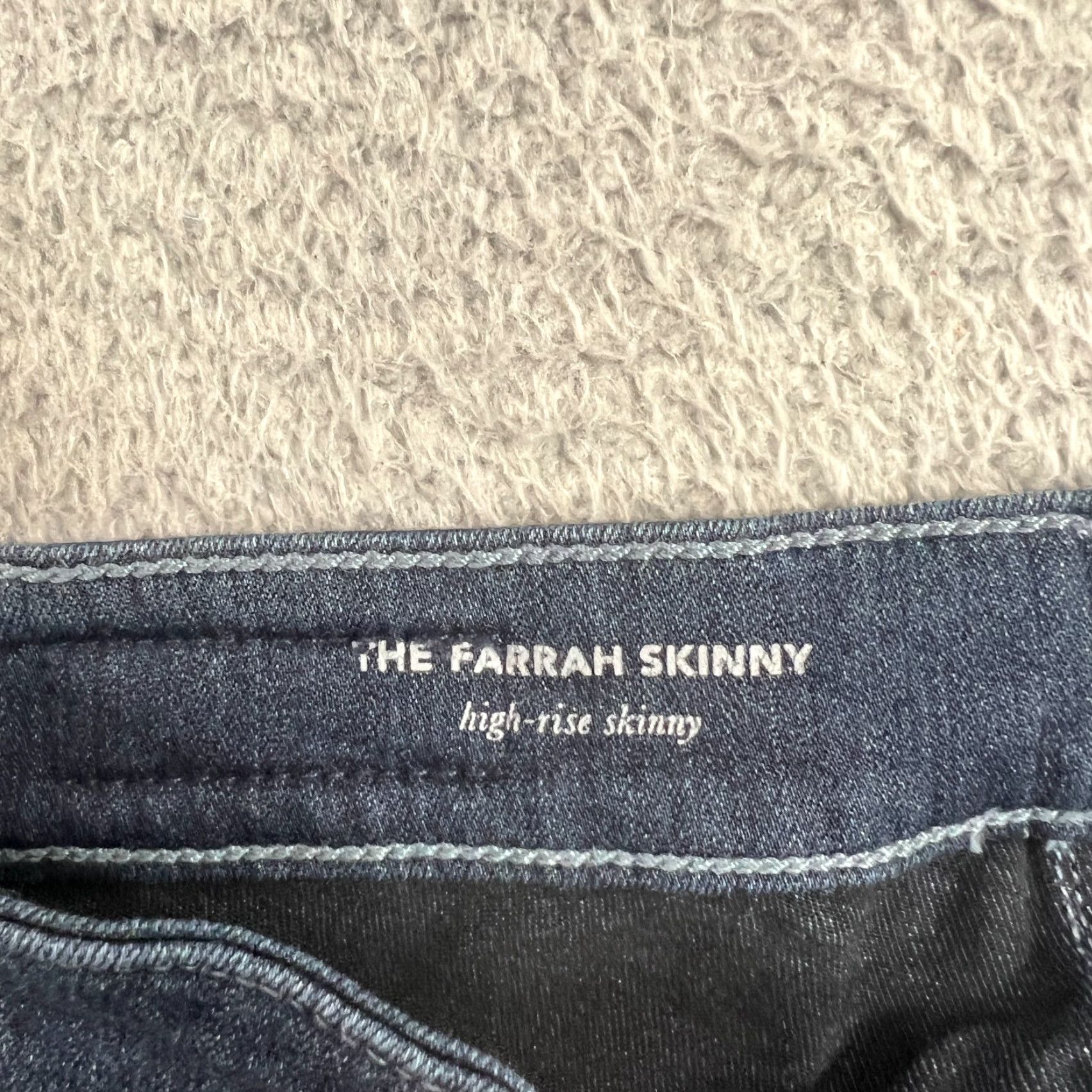 Vintage AG Adriano Goldschmied The Farrah Skinny High Rise Jeans Womens Size 24 Blue Denim Size 42" / US 20 - 5 Thumbnail