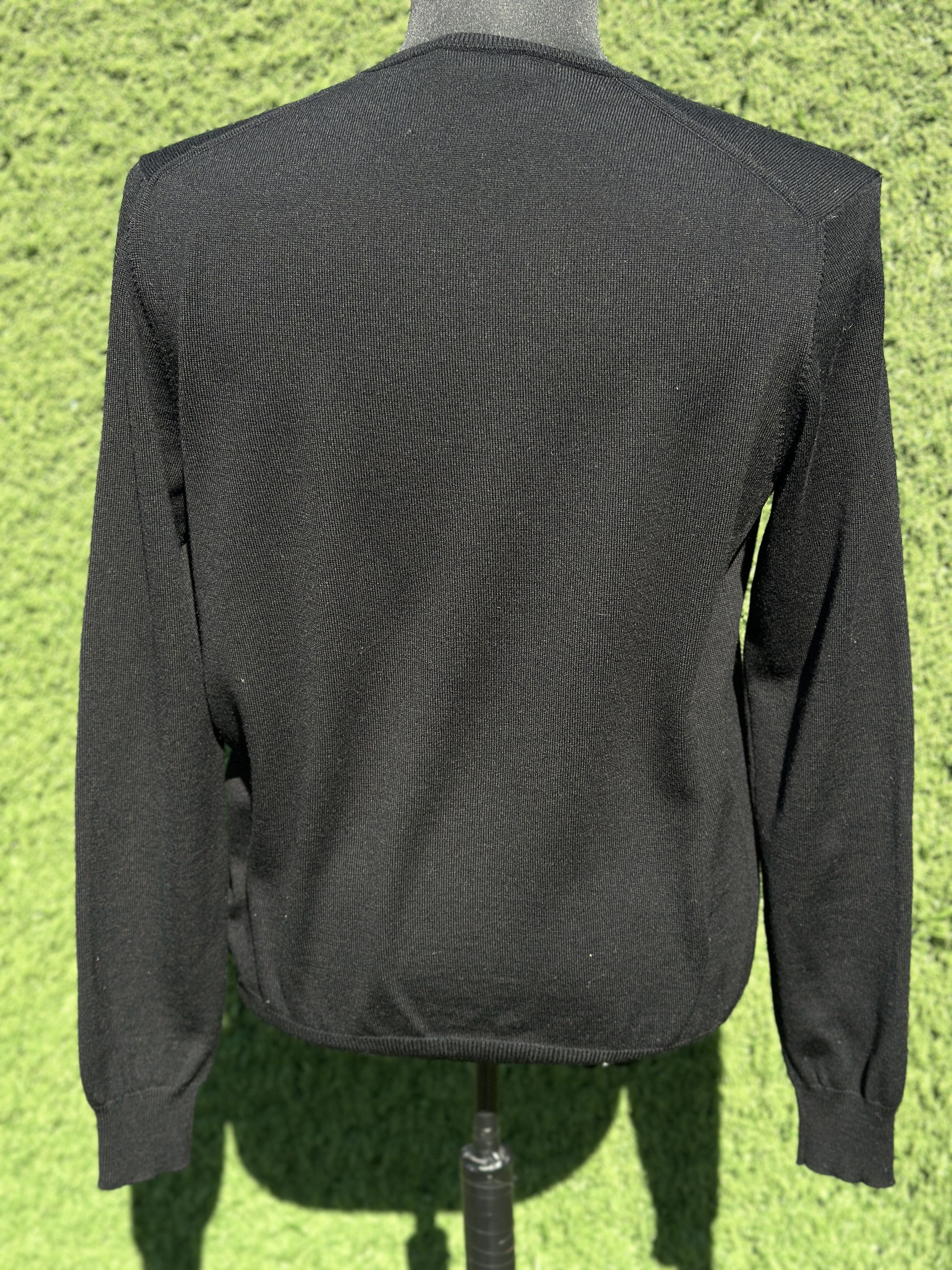 Prada Prada Milano Black V Neck Wool Sweater Italy Knit Size 50 IT Size US M / EU 48-50 / 2 - 9 Thumbnail