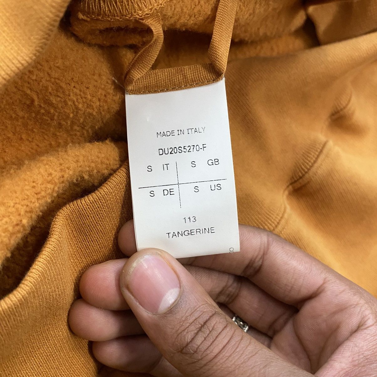 Rick Owens Drkshdw Rick Owens Drkshdw Orange Crewneck Sweater Size US S / EU 44-46 / 1 - 4 Thumbnail