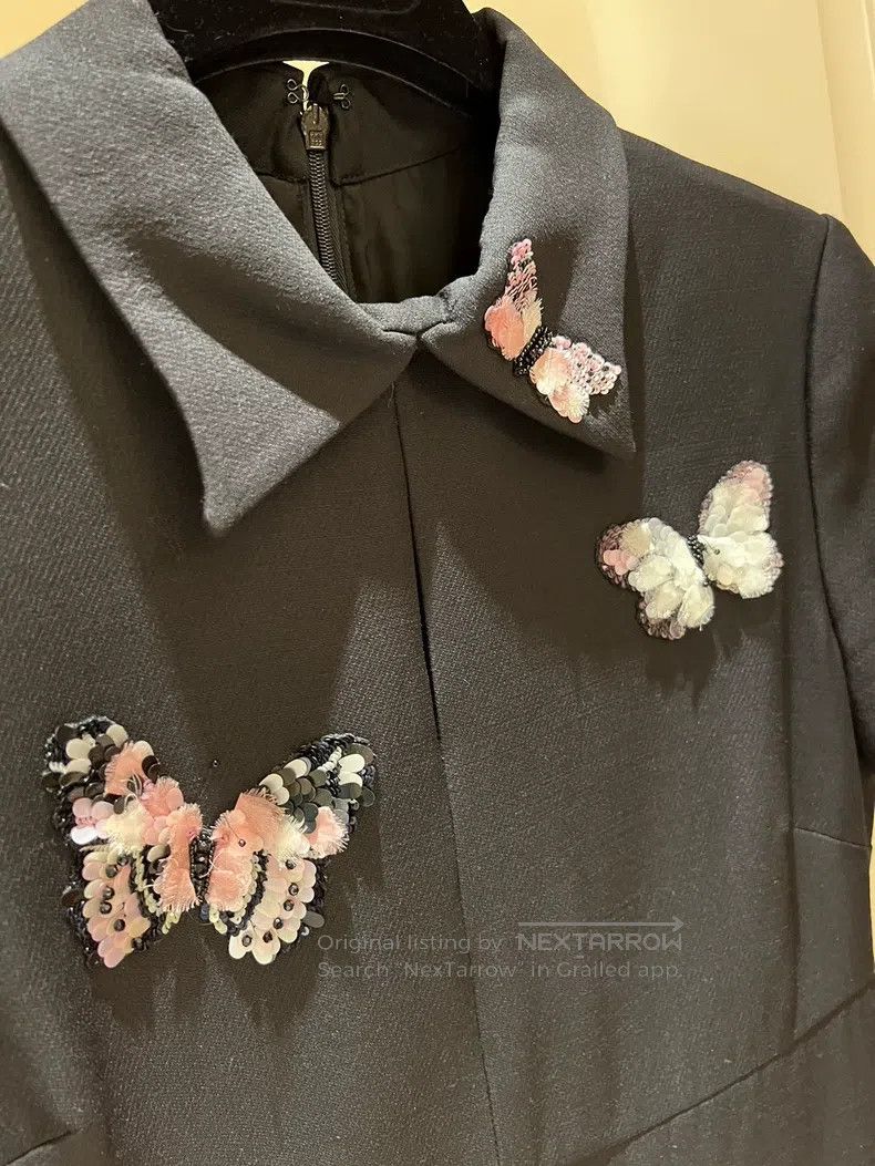 Valentino Valentino Butterfly embroidered dress Size S / US 4 / IT 40 - 4 Thumbnail