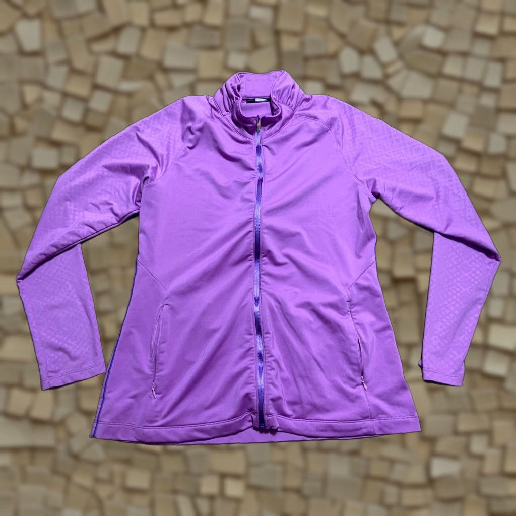Under Armour Under armour Shirt Womens Large Purple Full Zip Loose Activewear Regular Size L Size L / US 10 / IT 46 - 1 Thumbnail