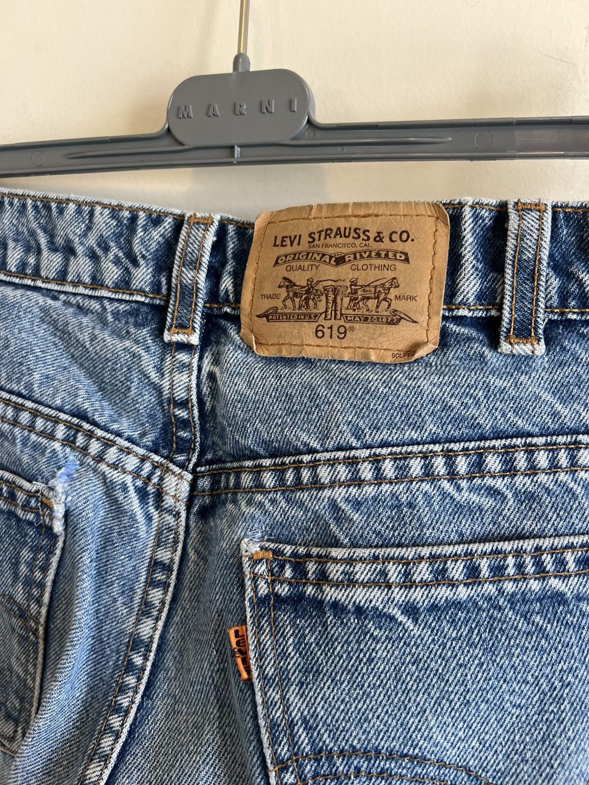 Levi's Orange TAB Vintage 90s Levi's 501 Denim Jeans Matcha Size US 34 / EU 50 - 5 Thumbnail
