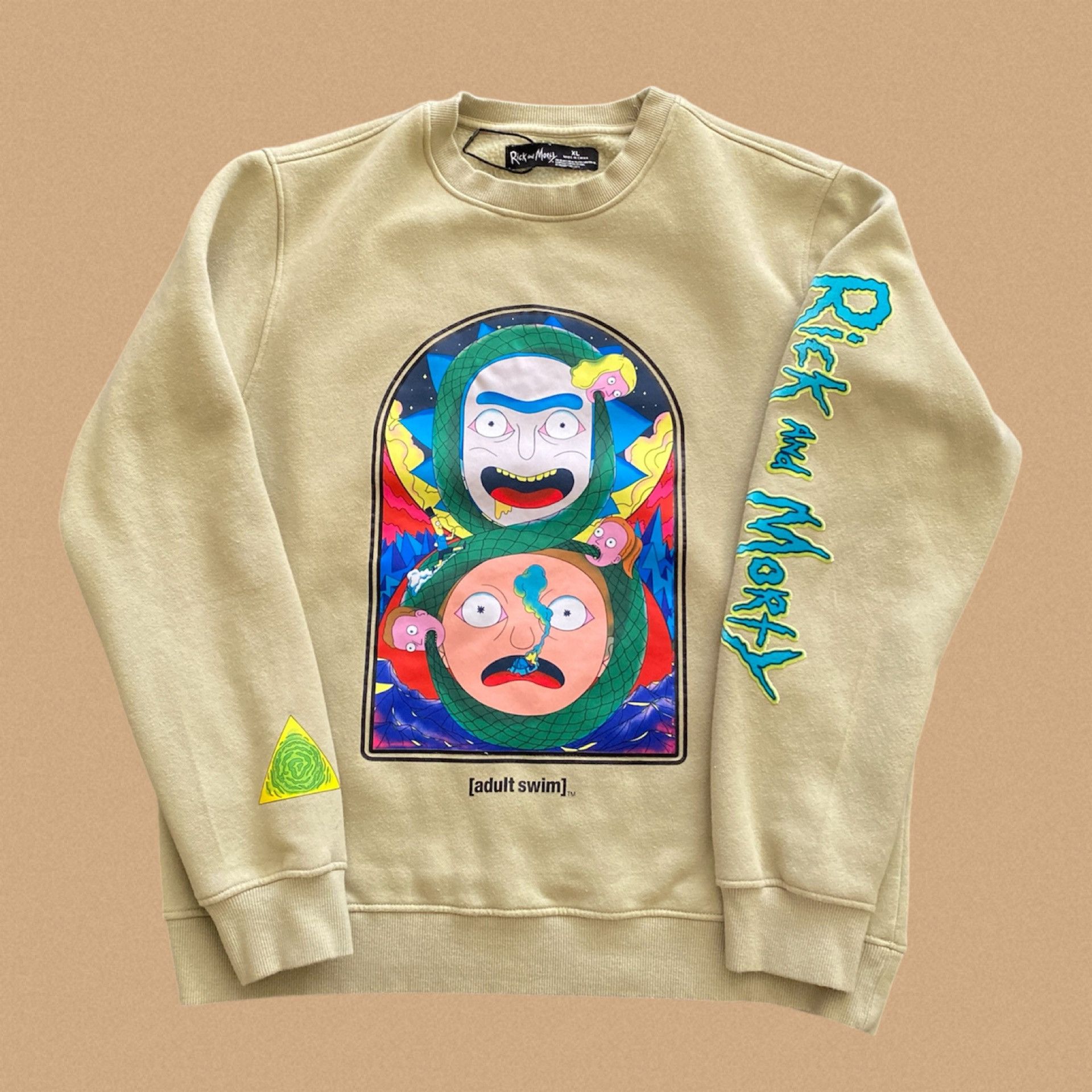 Other Rick and Morty Freeze Max Graphic Crewneck Olive Mens XL Size US XL / EU 56 / 4 - 1 Thumbnail