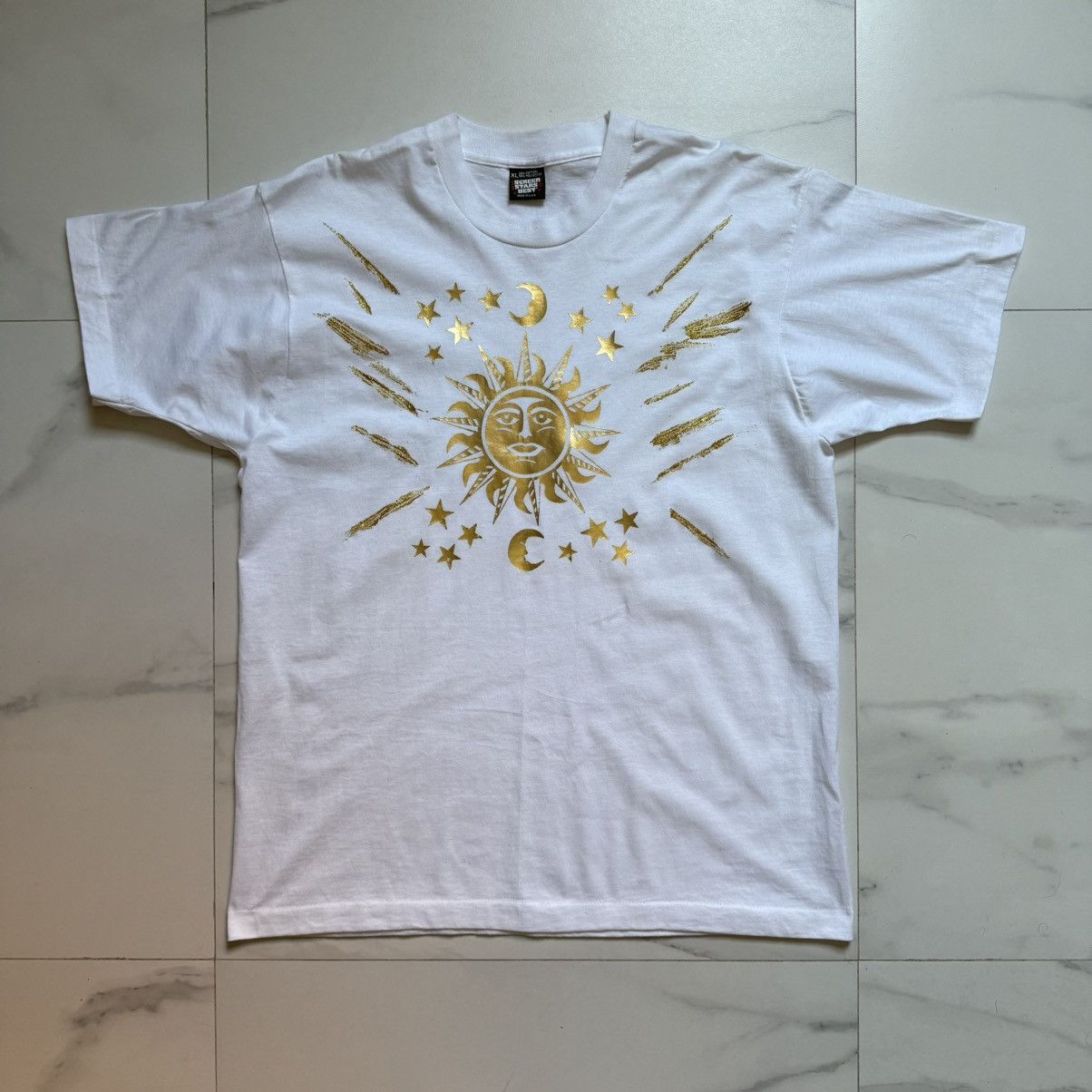 Fruit Of The Loom Vintage Golden Eclipse T-Shirt Size US XL / EU 56 / 4 - 2 Thumbnail