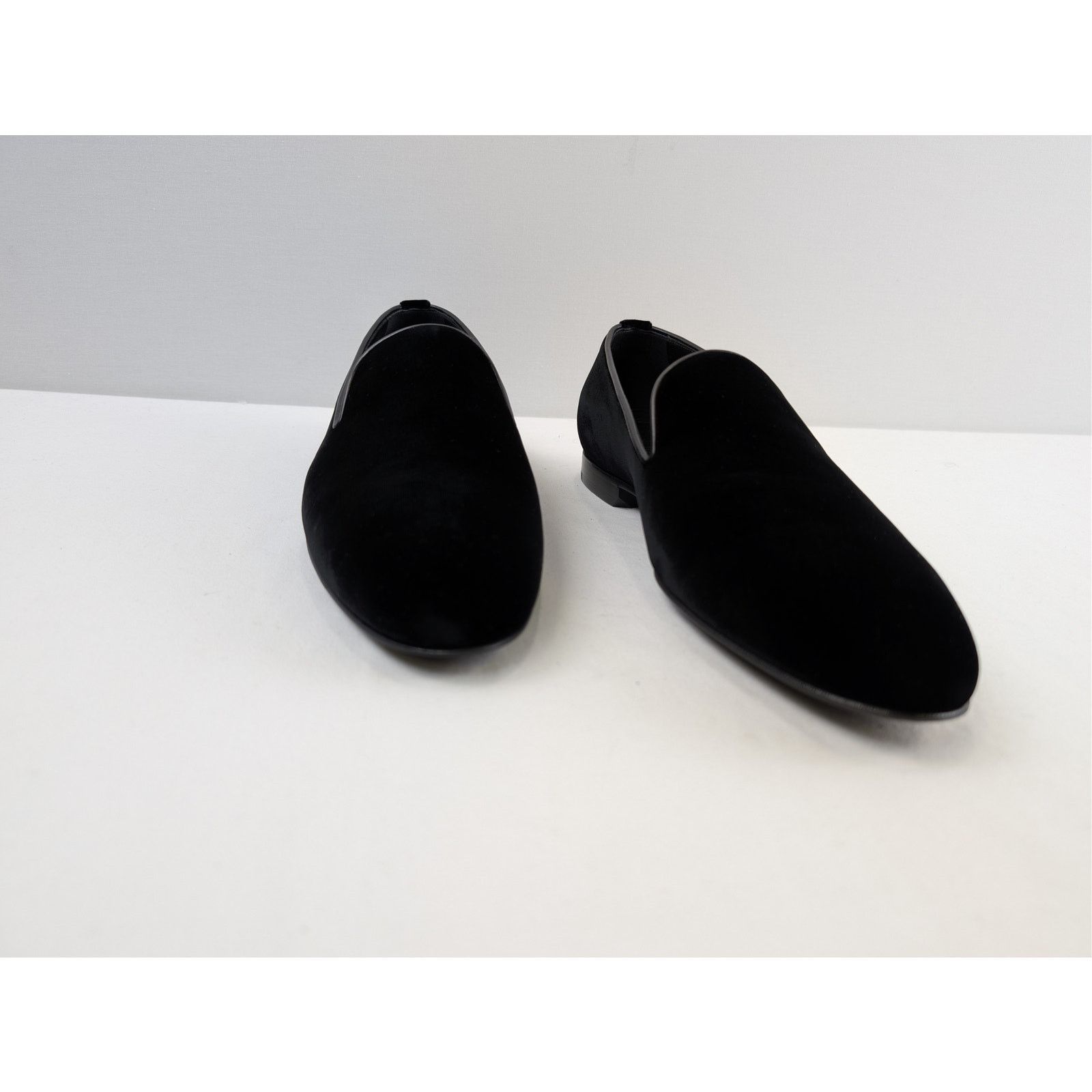 Saint Laurent Paris o1rshd1 velvet slip-on loafers shoe in Black Size US 8 / EU 41 - 6 Thumbnail