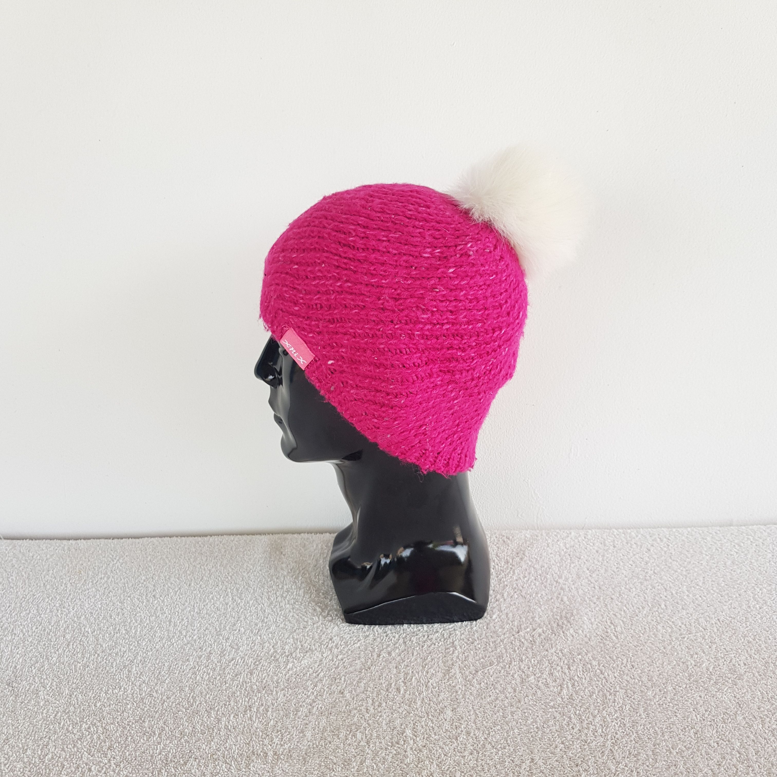 Japanese Brand Vintage Japanese Ribbed Pom Pom Beanie Snow Caps Hats. Size ONE SIZE - 4 Thumbnail
