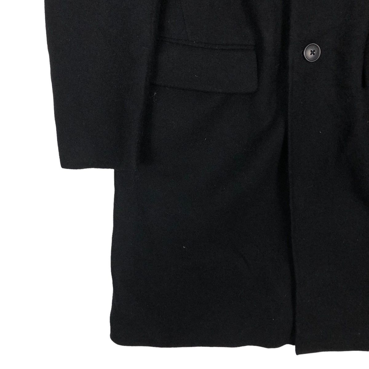 Jil Sander 🔥Rich Black - Long Fly Wool Jacket J+ Japan Made Size US S / EU 44-46 / 1 - 4 Thumbnail