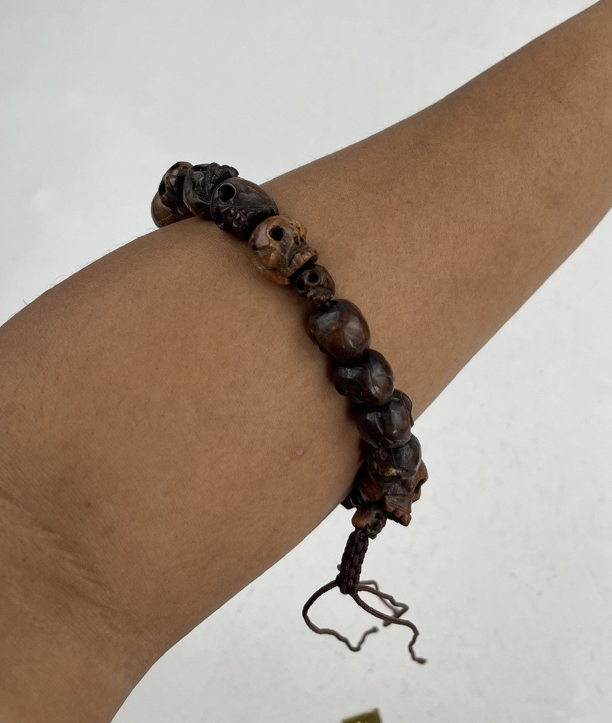 Seditionaries custom made multiple skull wooden bracelet tc33 Size ONE SIZE - 7 Thumbnail