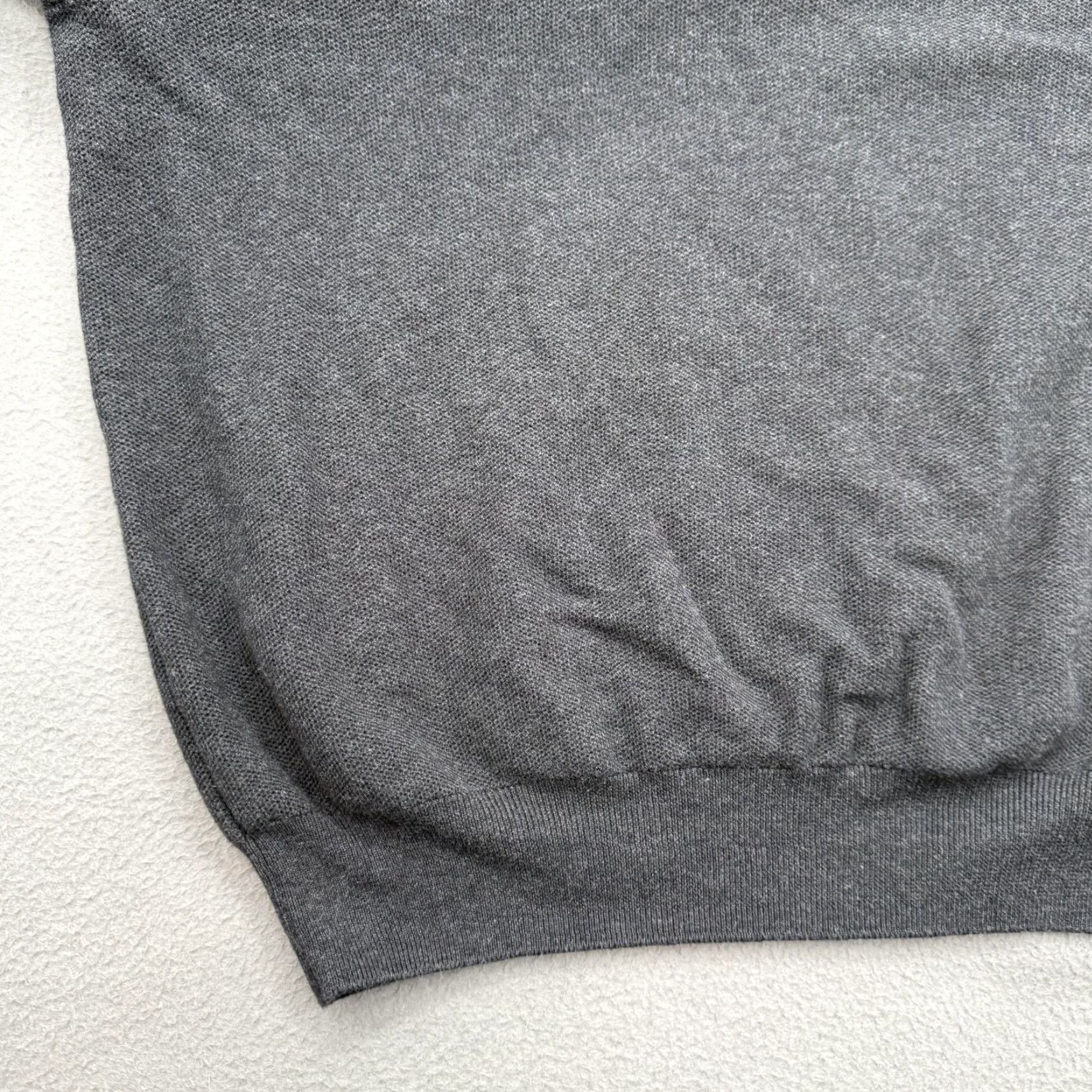Polo Ralph Lauren Polo Ralph Lauren Sweater Mens 2XL Gray V-Neck Pima Cotton Pullover Pony Logo Knit Size US XXL / EU 58 / 5 - 6 Thumbnail