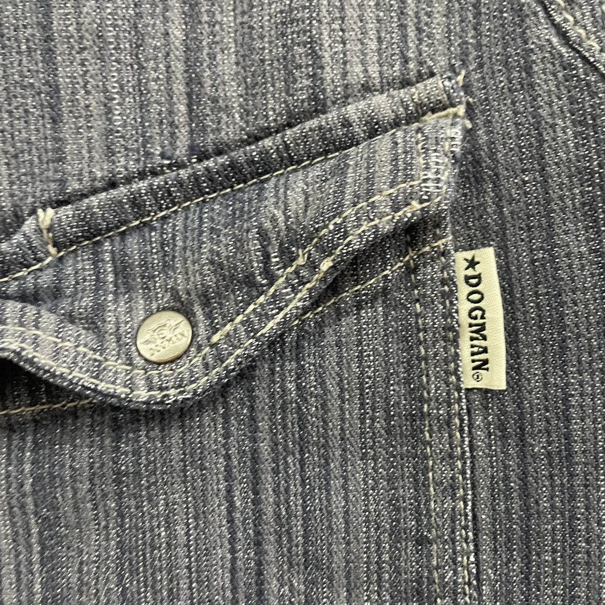 Japanese Brand × Vintage 🔥🇯🇵Dogman Stripes Hickory Styles Denim Chore Jacket Size US S / EU 44-46 / 1 - 4 Thumbnail