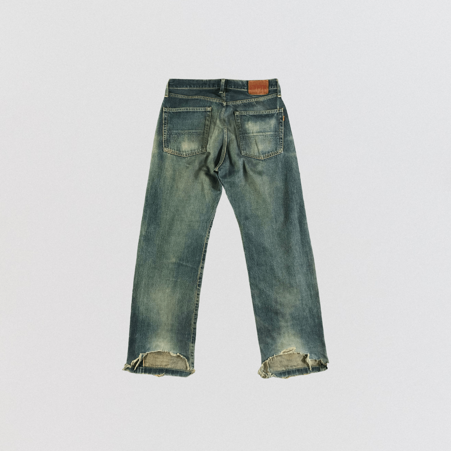 Edwin Vintage Distress Edwin 505 Selvedge Jeans-JM3592 Size US 33 - 2 Thumbnail