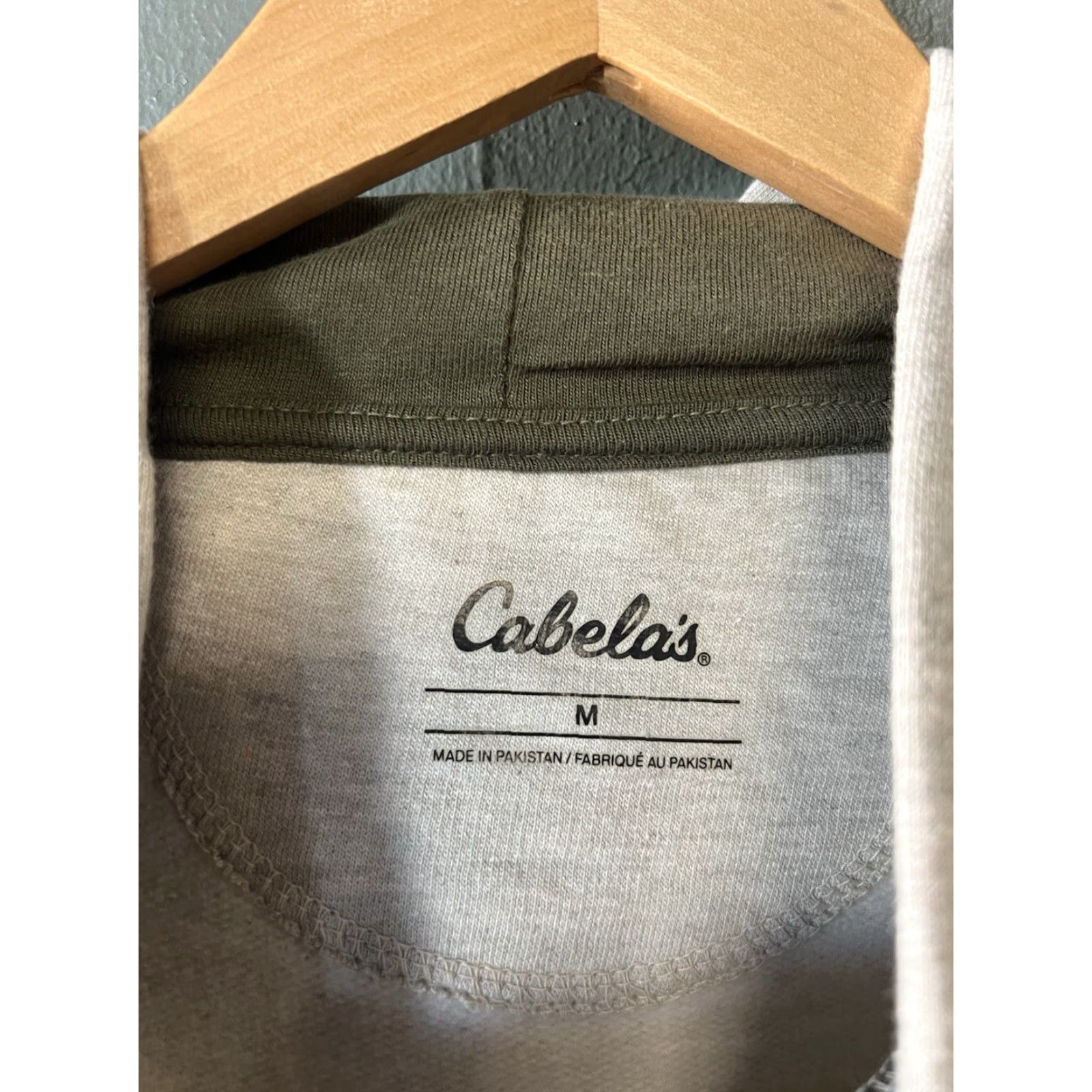 Vintage Cabelas Mens Gray Pullover Hooded Sweatshirt Size Medium NWT Size US M / EU 48-50 / 2 - 3 Thumbnail
