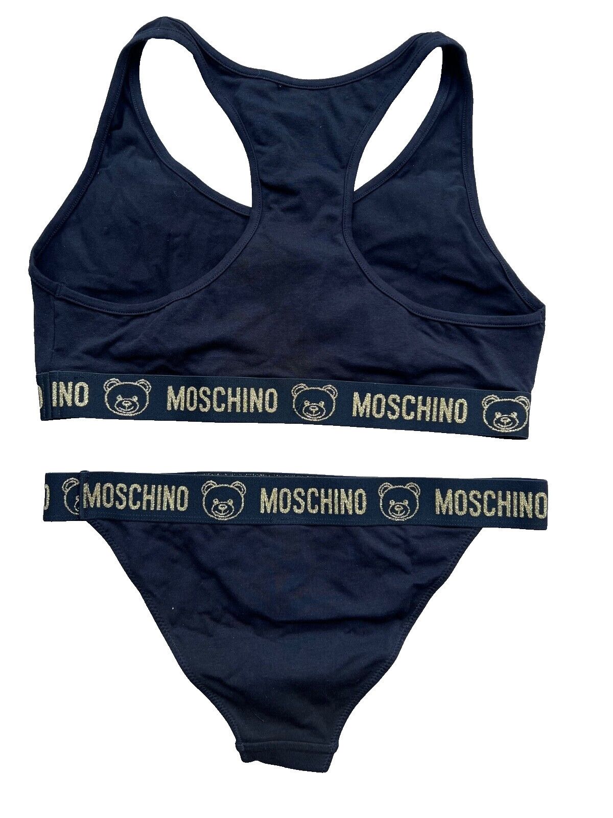 Moschino Moschino Underwear Bear Bralette & Panty Black / Gold Size ONE SIZE - 2 Thumbnail