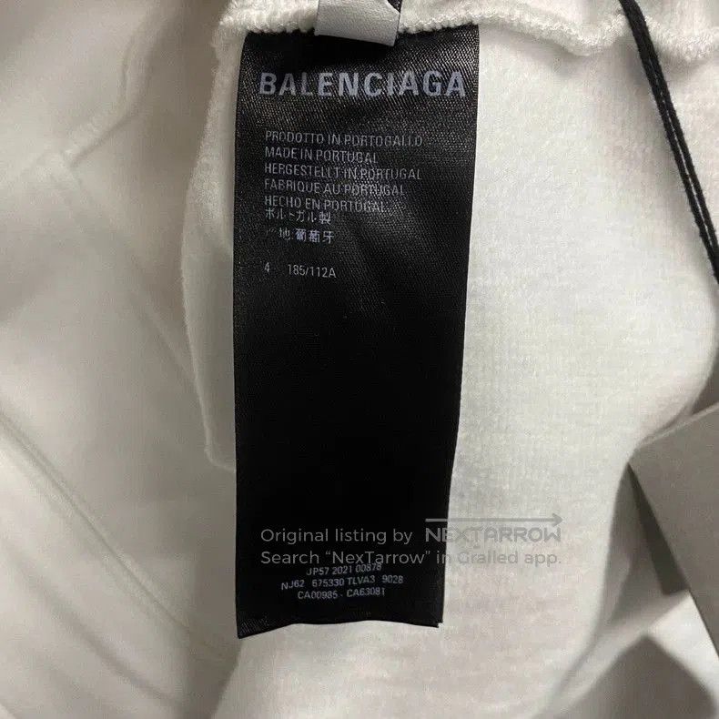 Balenciaga Balenciaga White Stripe Logo Jacket. Size US S / EU 44-46 / 1 - 4 Thumbnail