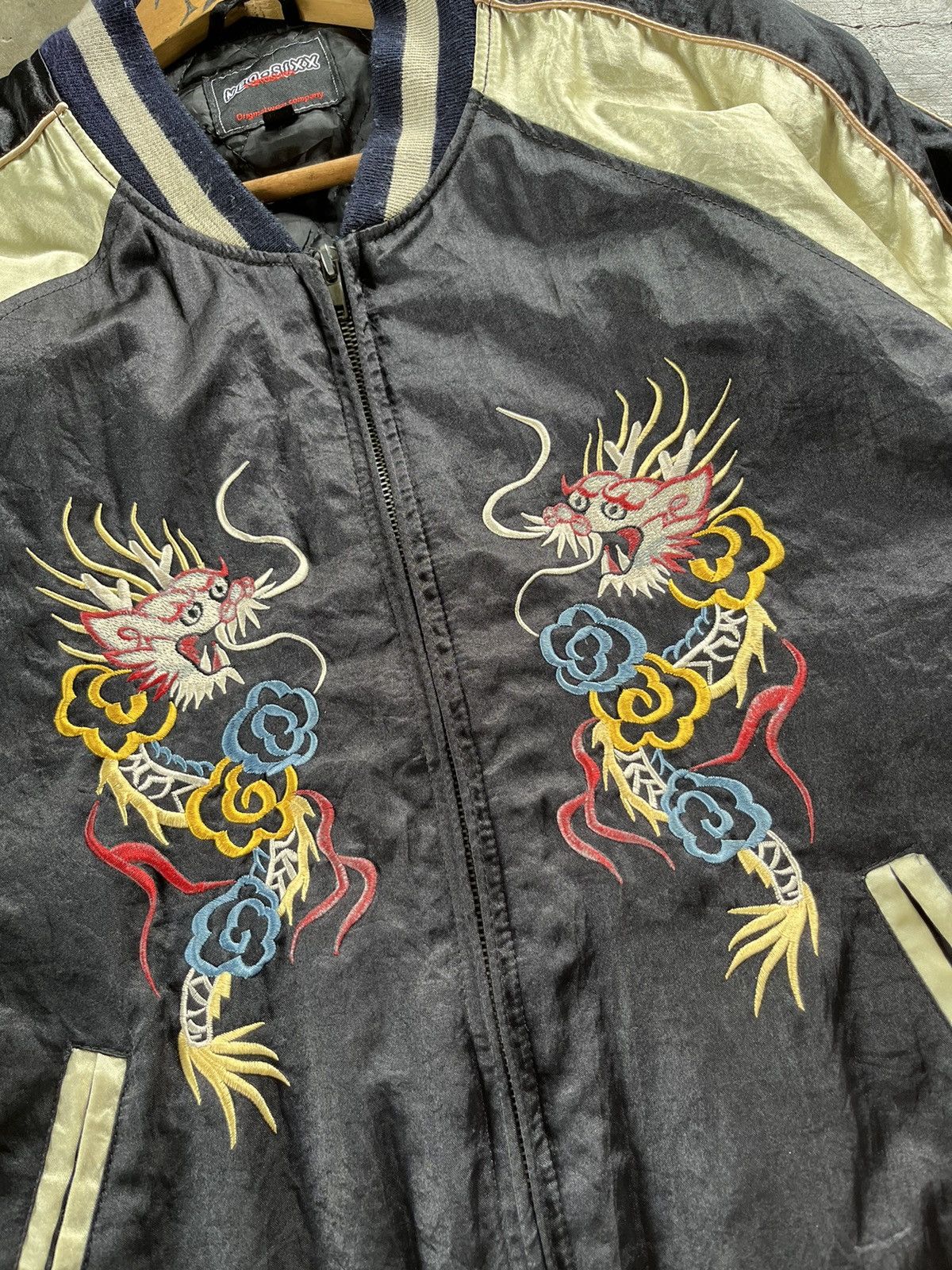 Japanese Brand × Vintage 🔥Vintage Sukajan Souvenir Embroidery Zipper Jacket Japan Size US M / EU 48-50 / 2 - 3 Thumbnail