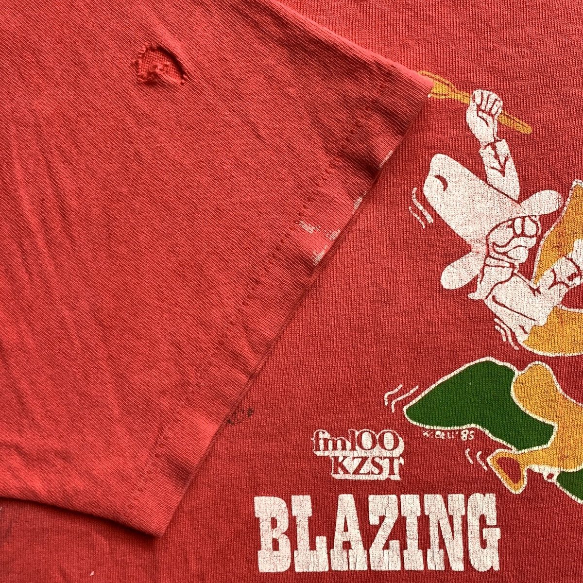 Other × Vintage 1980s Single Stitched Blazing Saddles Belton Tee Size US L / EU 52-54 / 3 - 3 Thumbnail