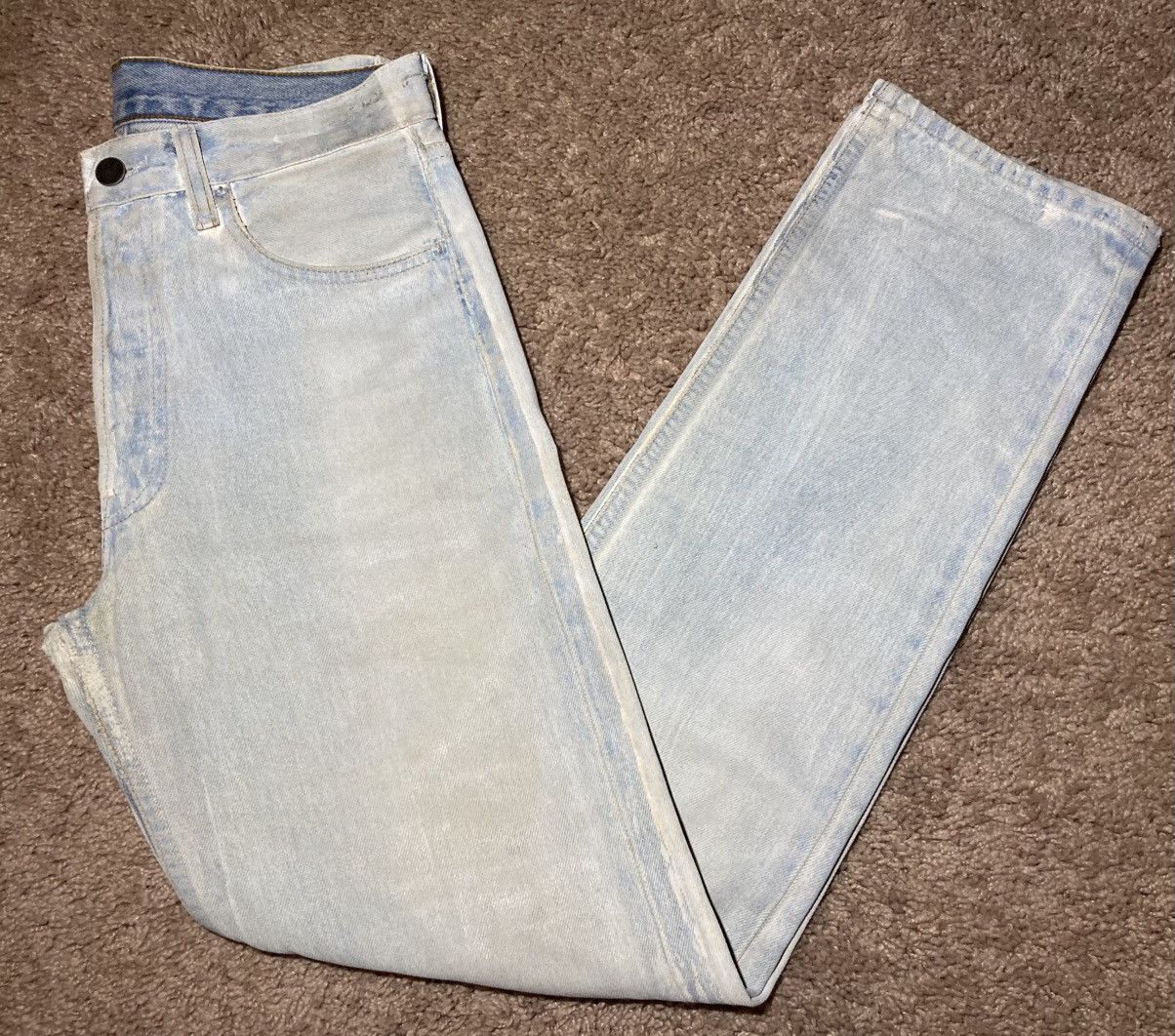 Maison Margiela SS03 Maison Margiela Artisanal Painted Denim Jean White 0 10 Size US 28 / EU 44 - 1 Thumbnail