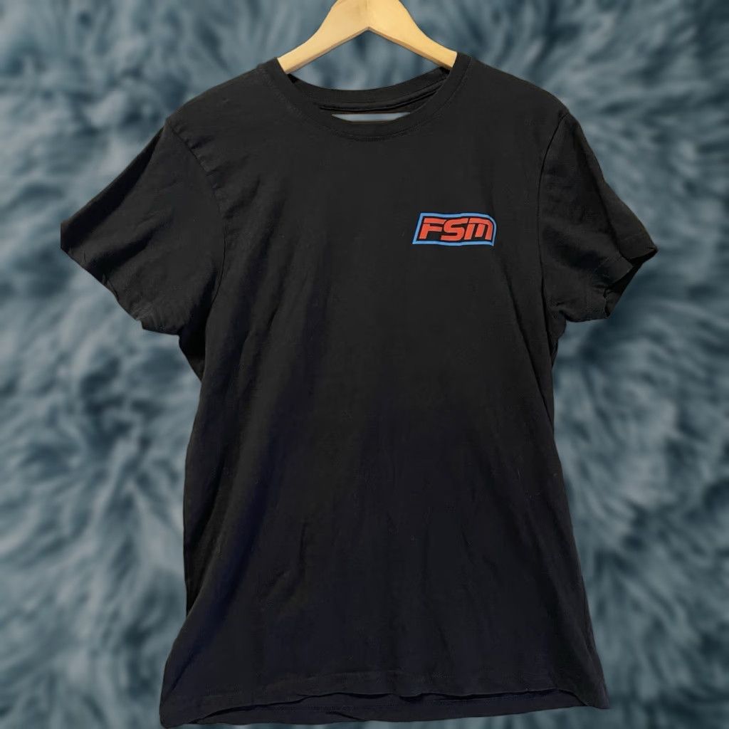 Vintage FSM Army Shirt Mens T-Shirt Black Size M Made In Usa 100% Cotton Y2k Alt Size US M / EU 48-50 / 2 - 1 Thumbnail