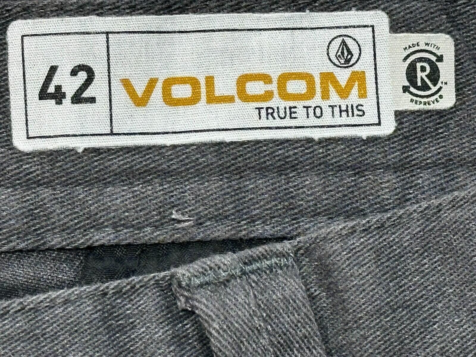 Volcom Volcom Flat Embroidered Cotton/Poly Chinos Gray Mens 42/34 Size US 42 / EU 58 - 9 Thumbnail