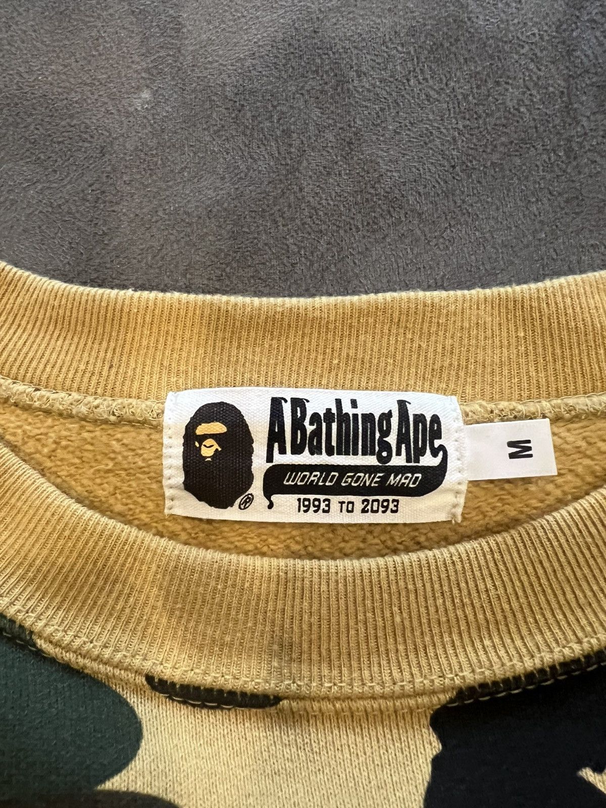 Bape Bape camo crewneck sweatshirt Size US M / EU 48-50 / 2 - 3 Thumbnail